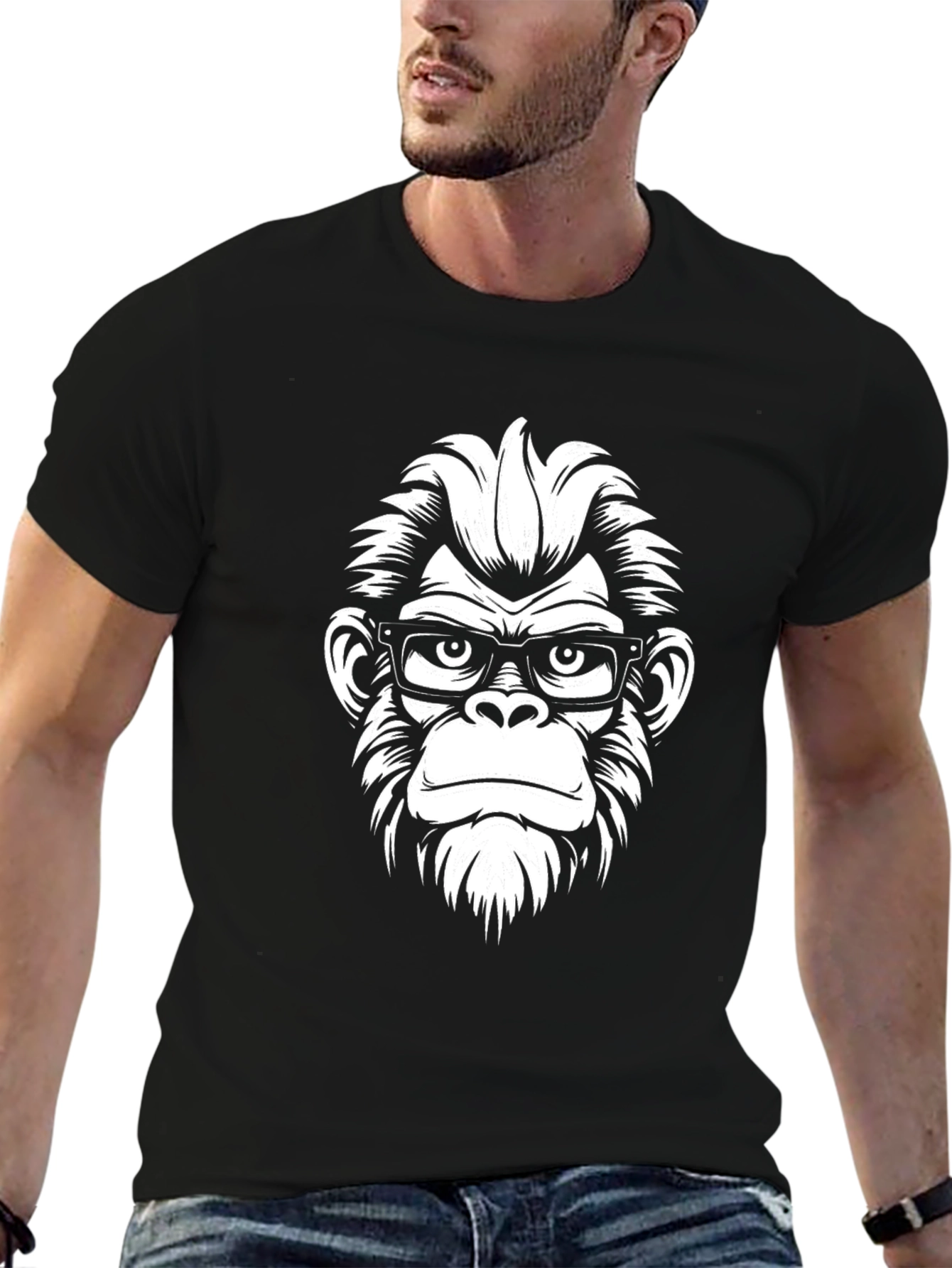 Cool Ape Graphic Tee - Black