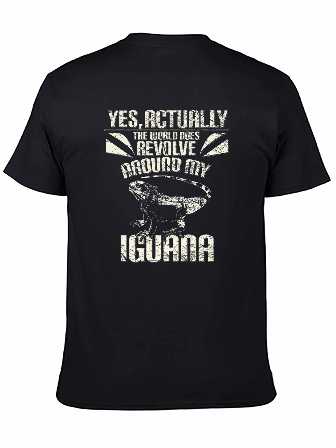 Iguana T-Shirt - World Revolves Around My Iguana
