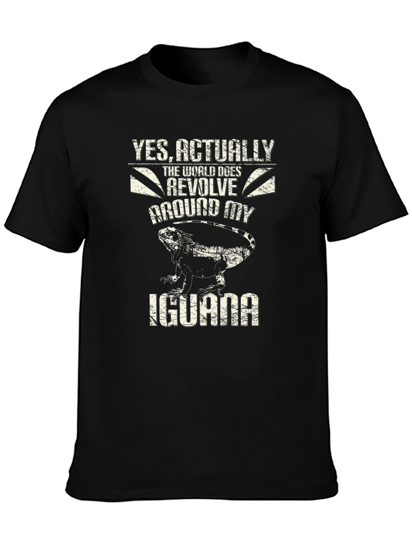 Iguana T-Shirt - World Revolves Around My Iguana