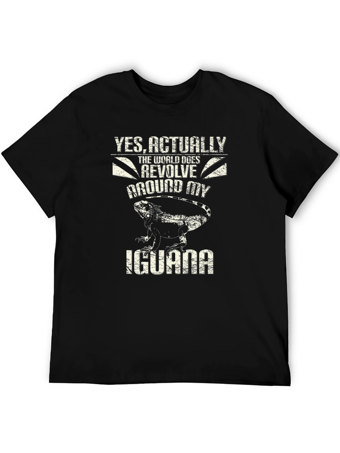 Iguana T-Shirt - World Revolves Around My Iguana