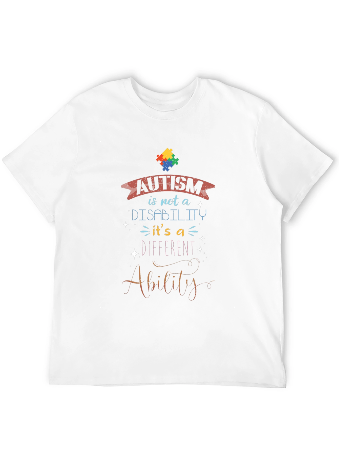 Autism Awareness T-Shirt - Ability Not Disability