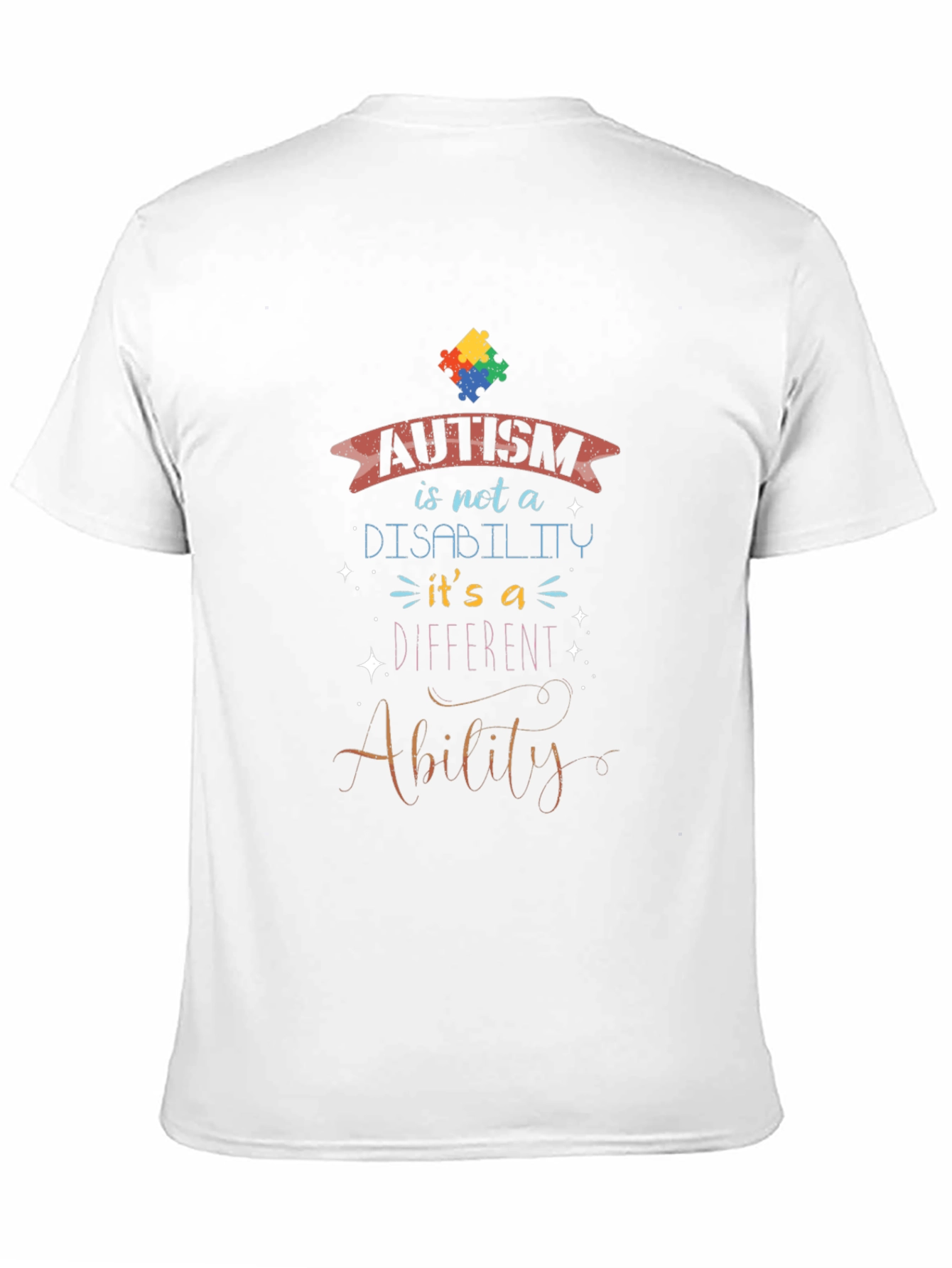 Autism Awareness T-Shirt - Ability Not Disability