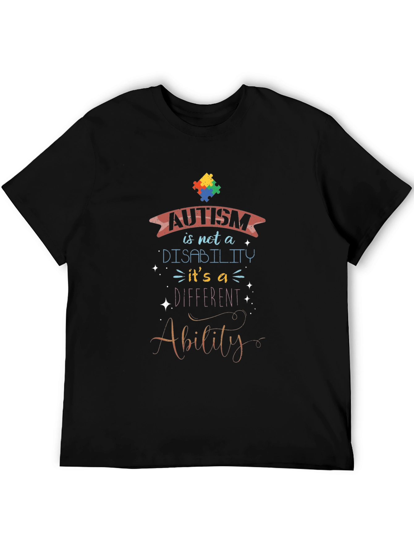 Autism Awareness T-Shirt - Ability Not Disability