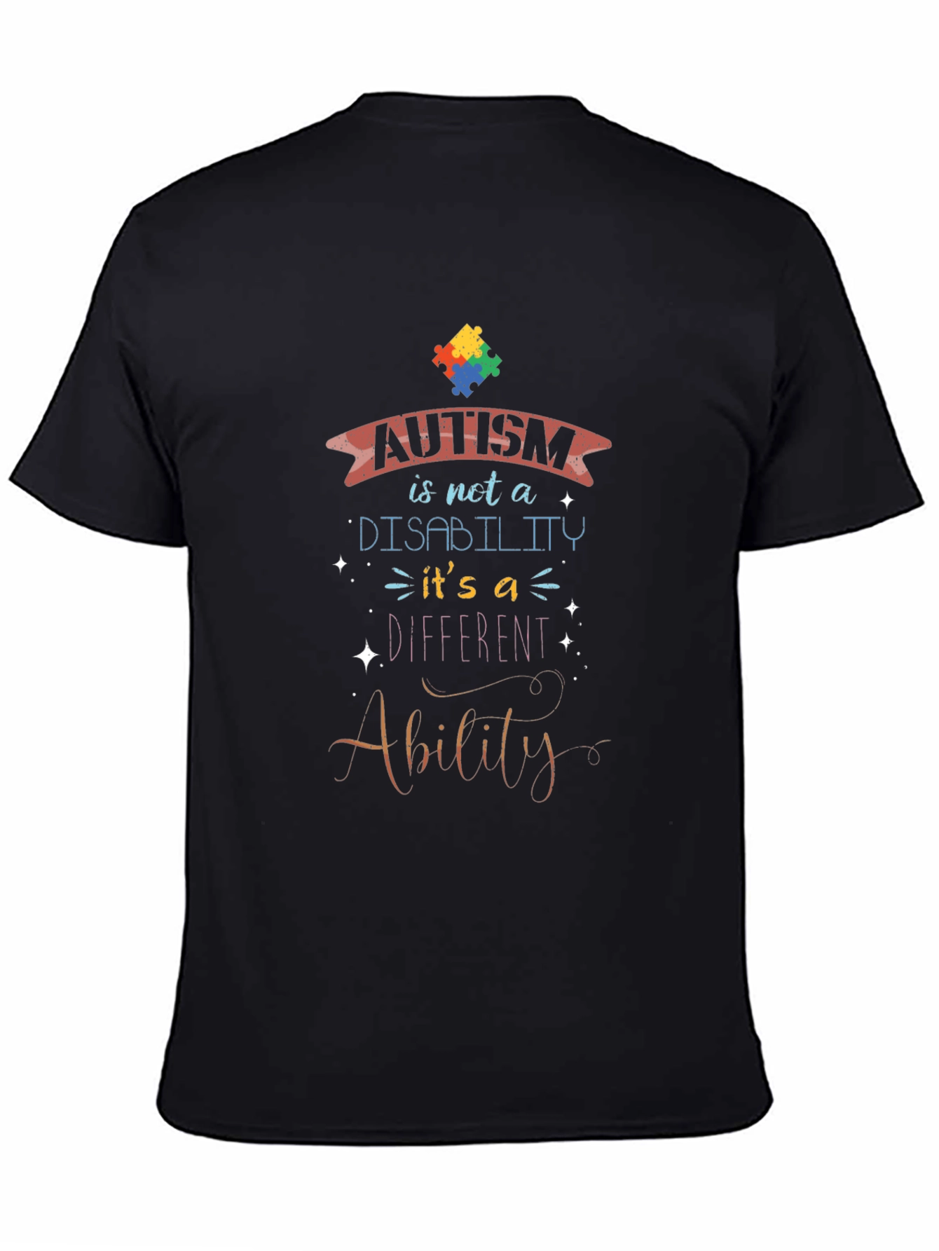 Autism Awareness T-Shirt - Ability Not Disability