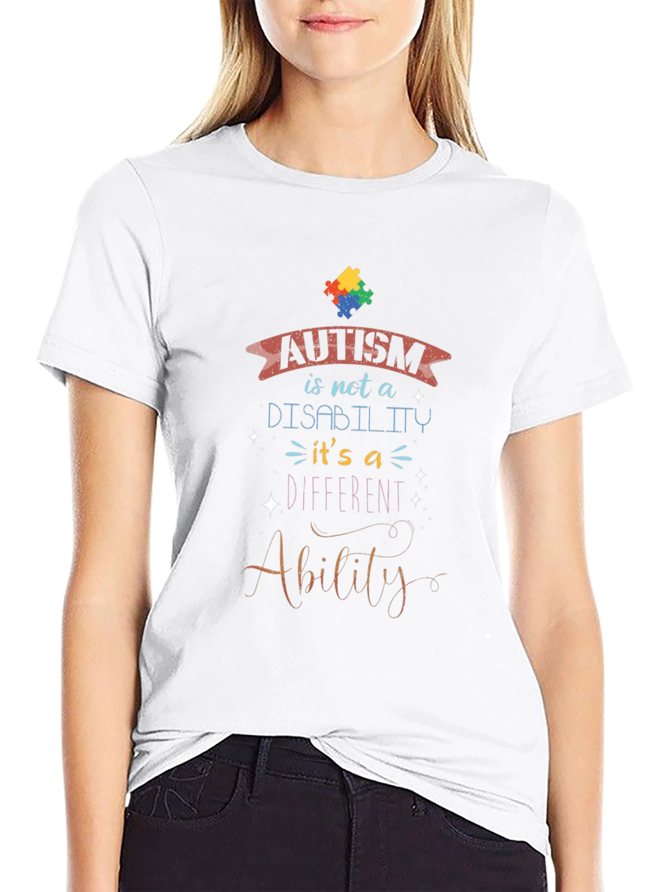 Autism Awareness T-Shirt - Ability Not Disability