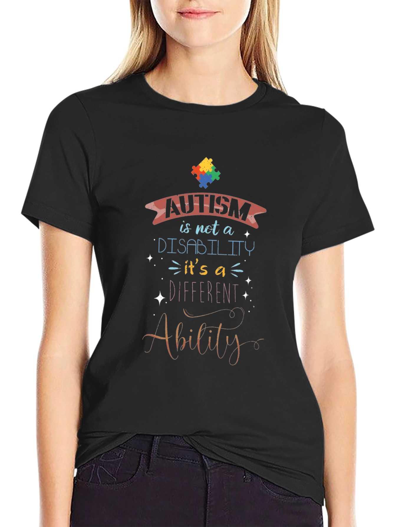 Autism Awareness T-Shirt - Ability Not Disability