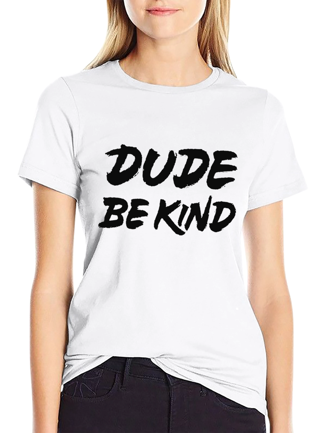 Dude Be Kind Black Graphic Tee