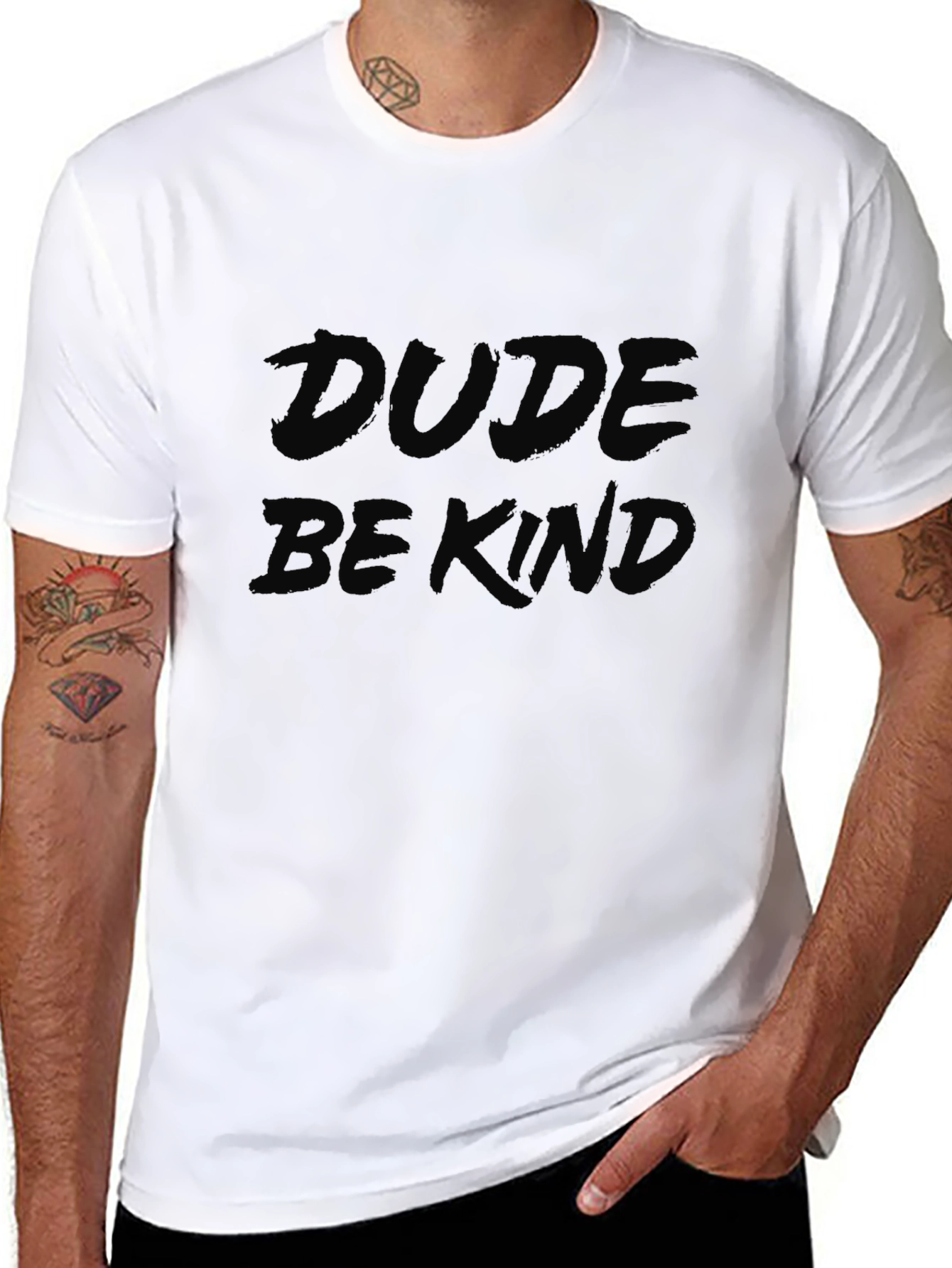 Dude Be Kind Black Graphic Tee