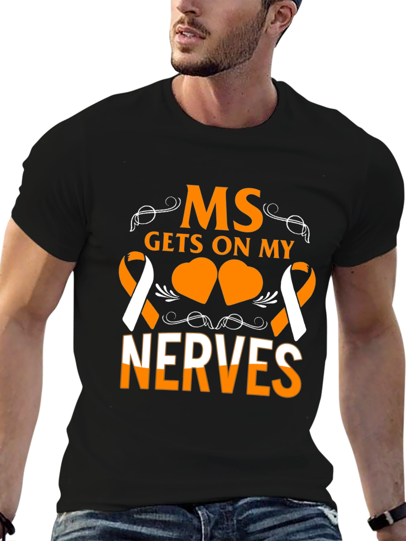 MS Gets On My Nerves Awareness T-Shirt