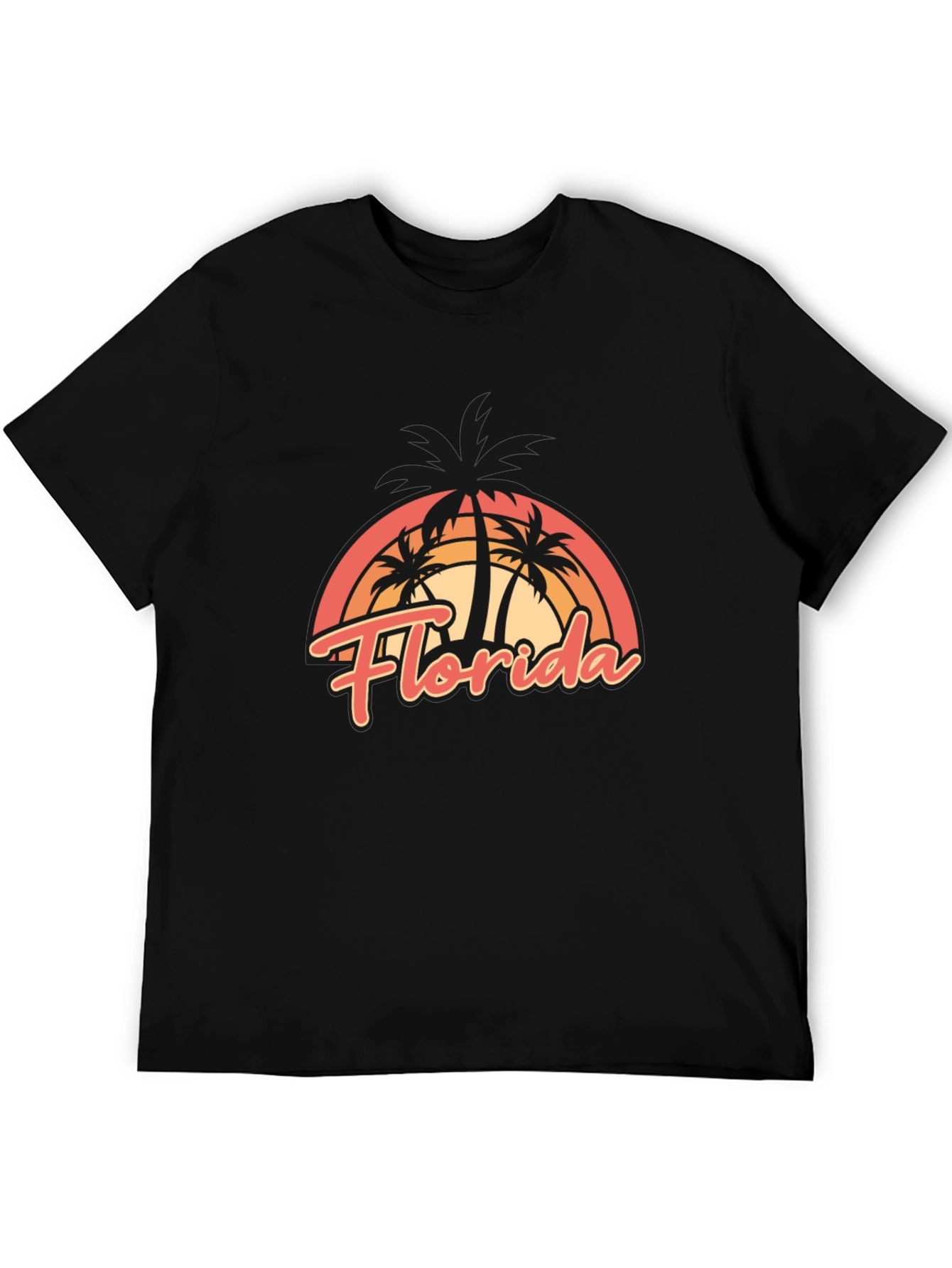 Florida Palm Trees T-Shirt - Retro Style