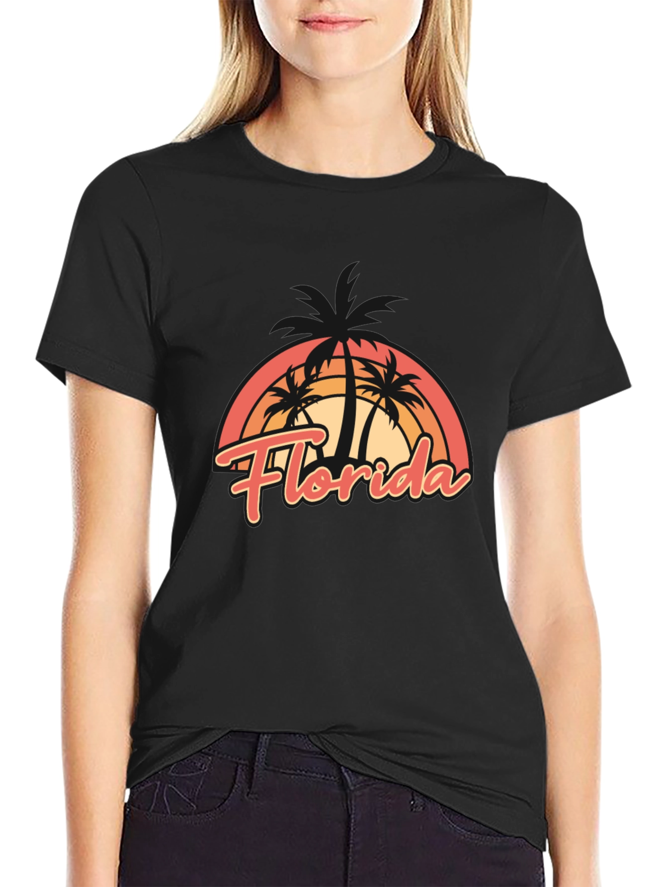 Florida Palm Trees T-Shirt - Retro Style