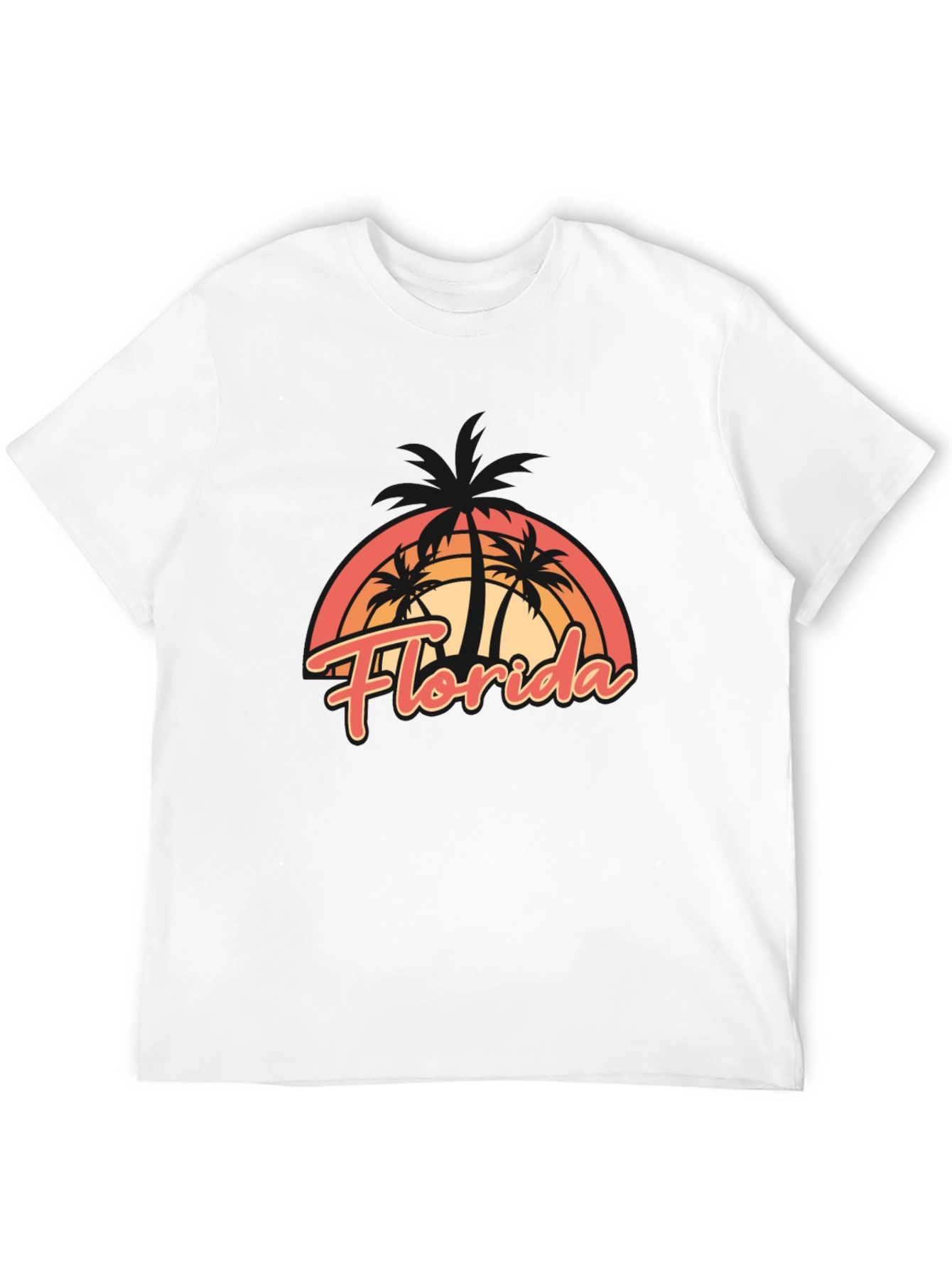 Florida Palm Trees T-Shirt - Retro Style
