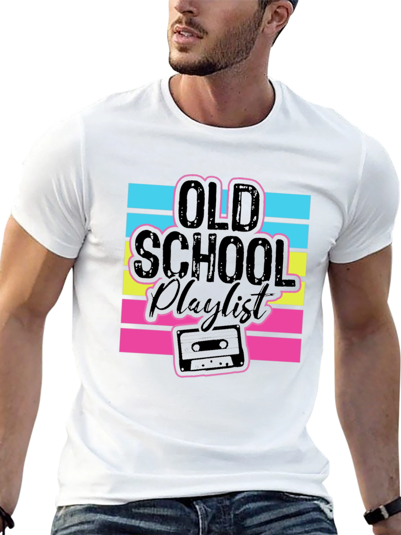 Old School Playlist Graphic T-Shirt