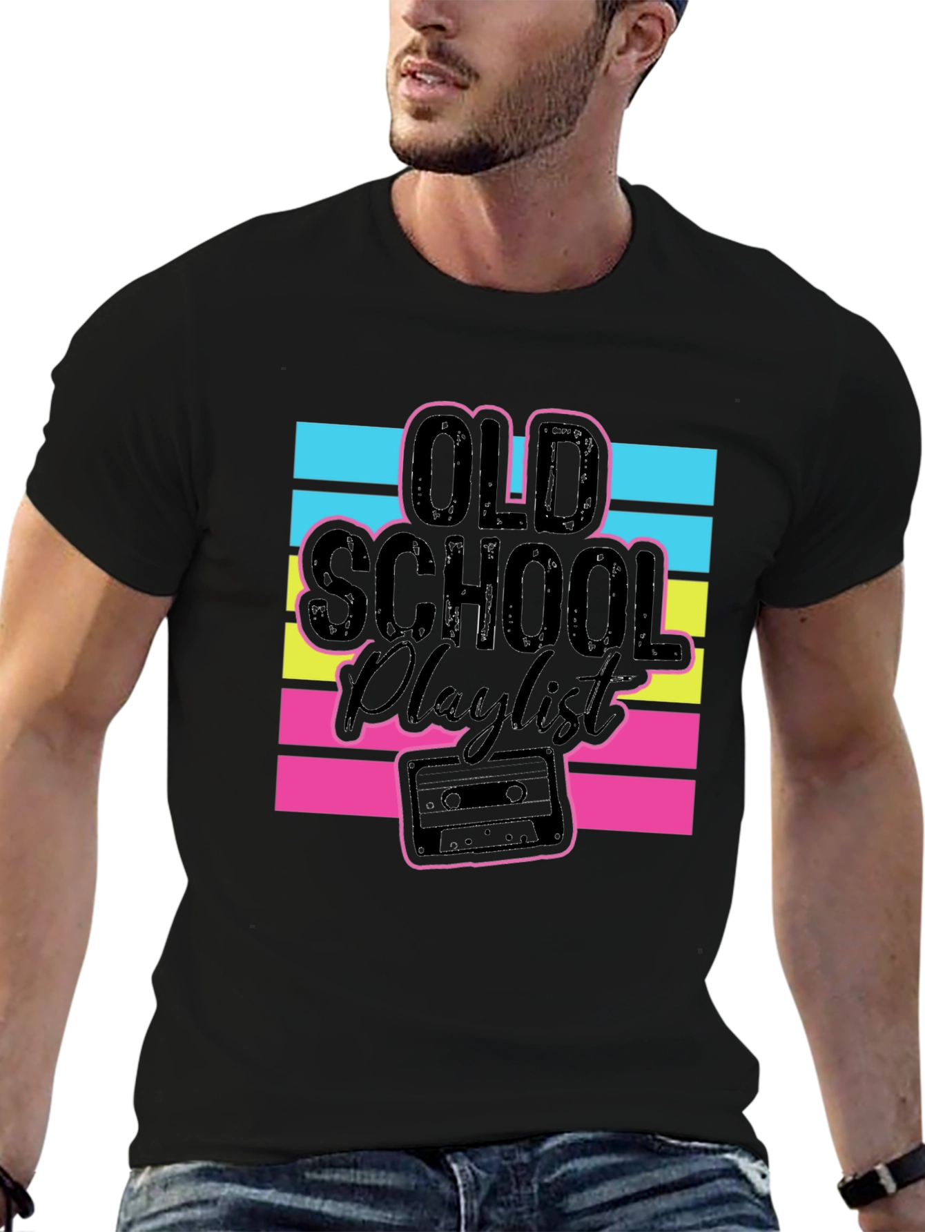 Old School Playlist Graphic T-Shirt