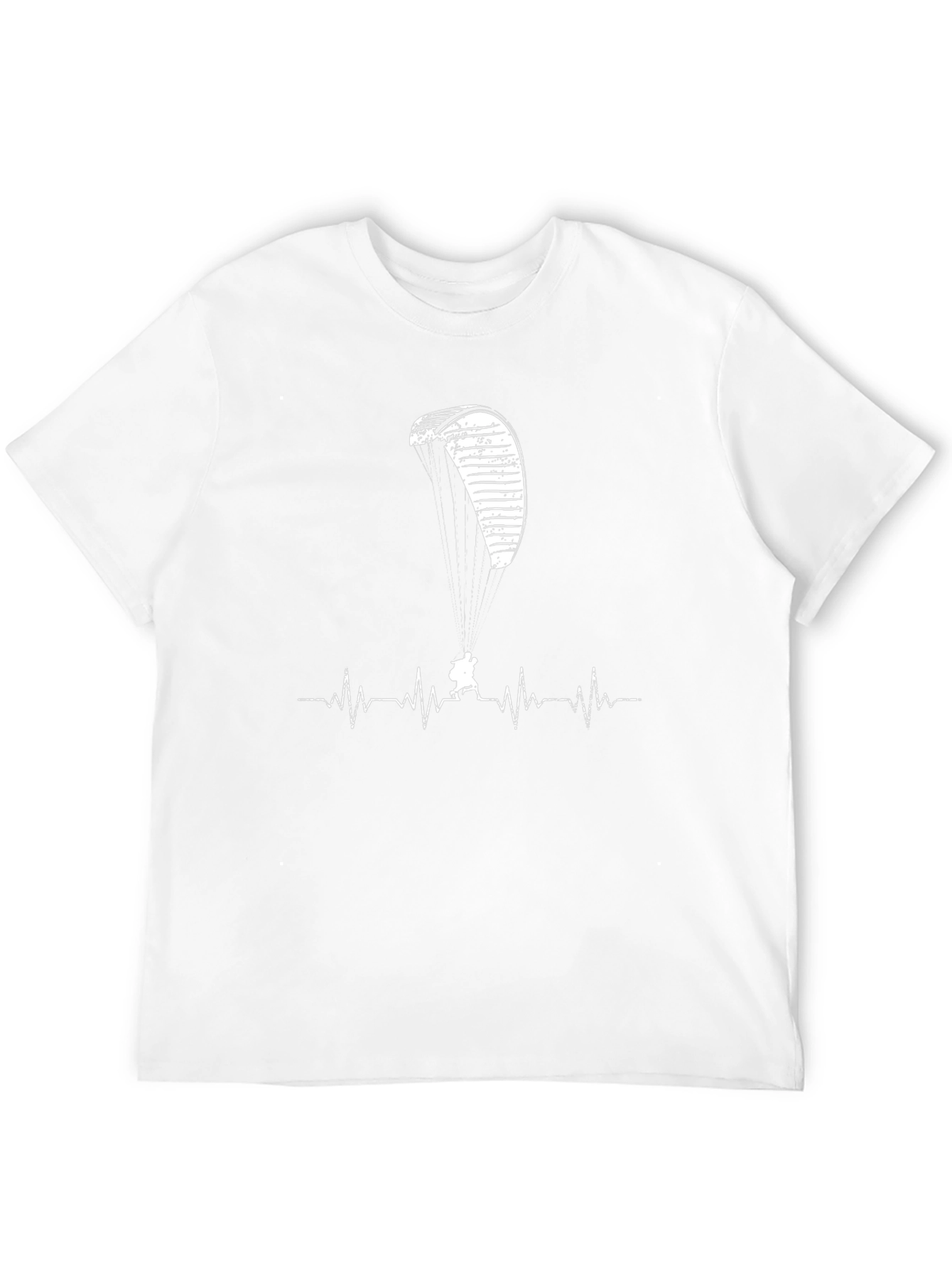 Paragliding Heartbeat T-Shirt - Adventure Seeker Tee