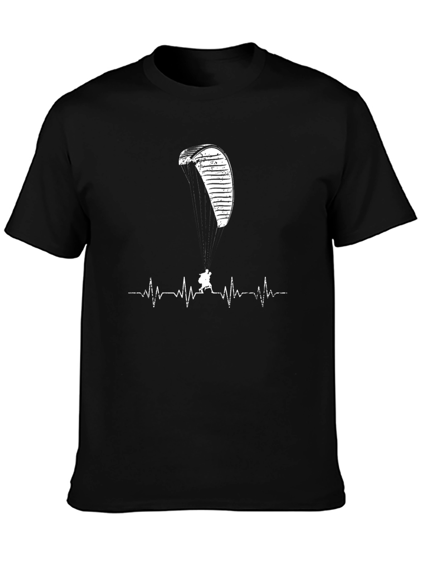 Paragliding Heartbeat T-Shirt - Adventure Seeker Tee