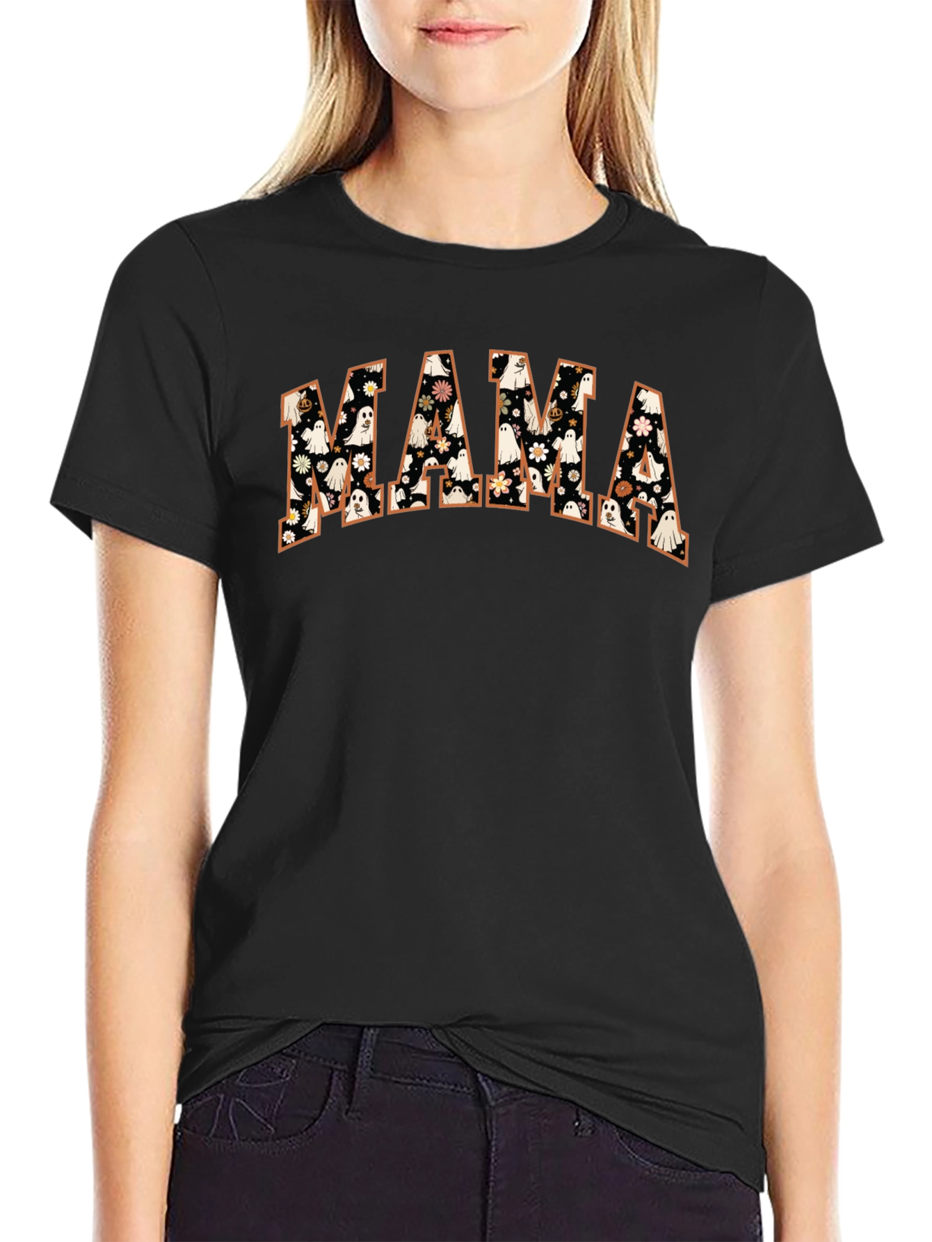 Mama Ghost Halloween T-Shirt
