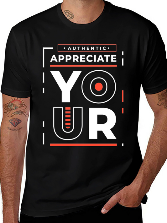 Appreciate Your Authentic Style Black Graphic Tee