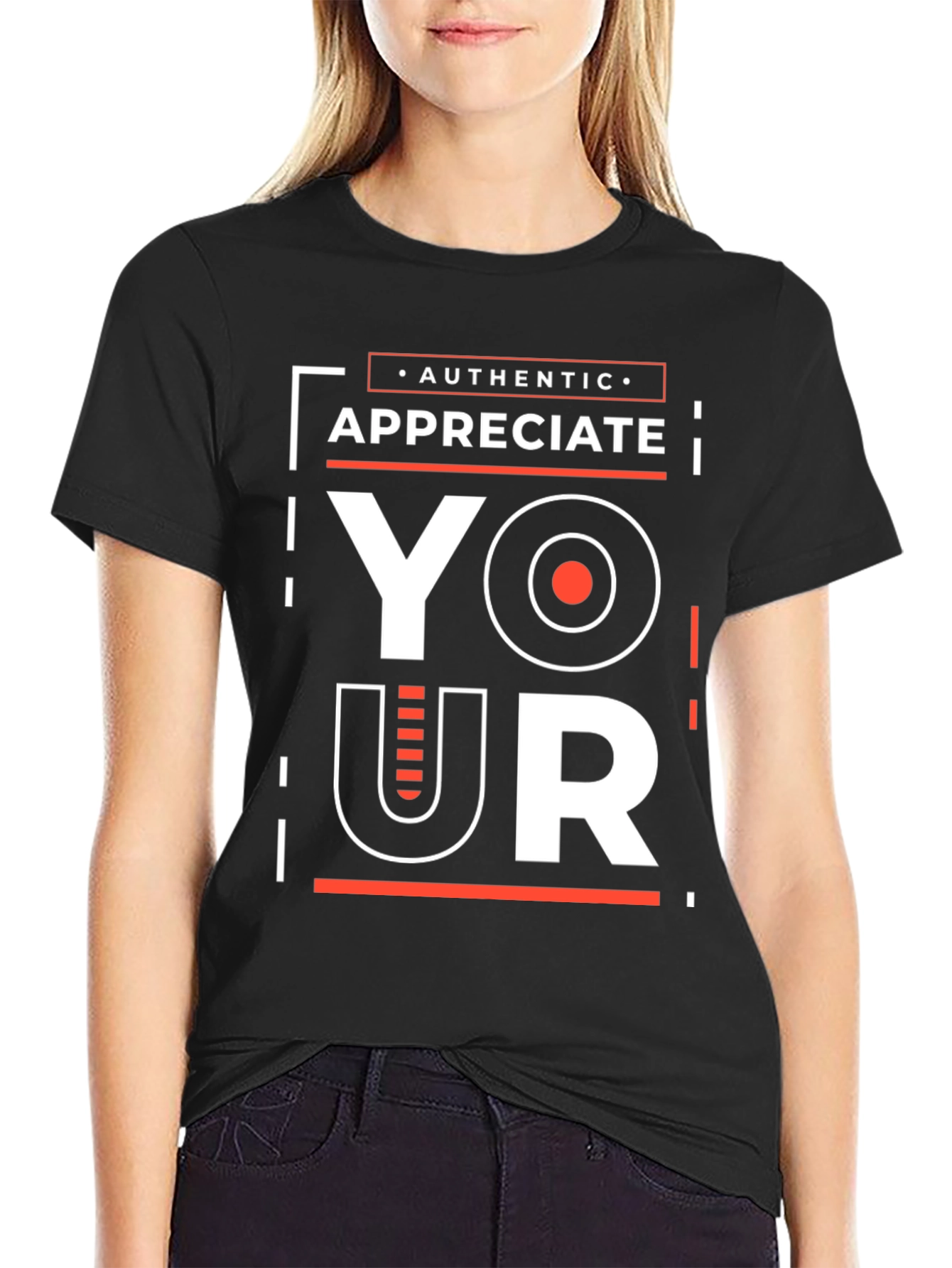 Appreciate Your Authentic Style Black Graphic Tee