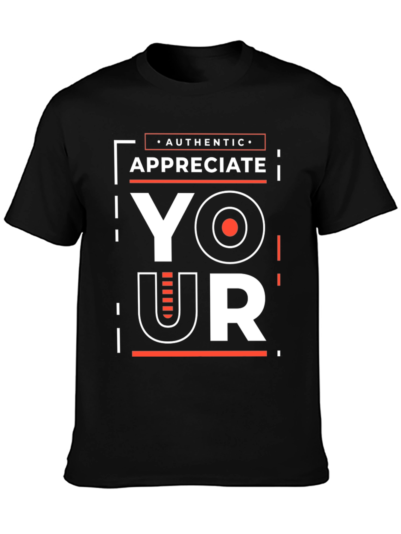 Appreciate Your Authentic Style Black Graphic Tee