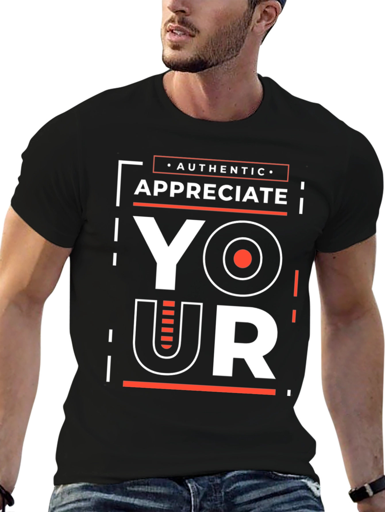 Appreciate Your Authentic Style Black Graphic Tee