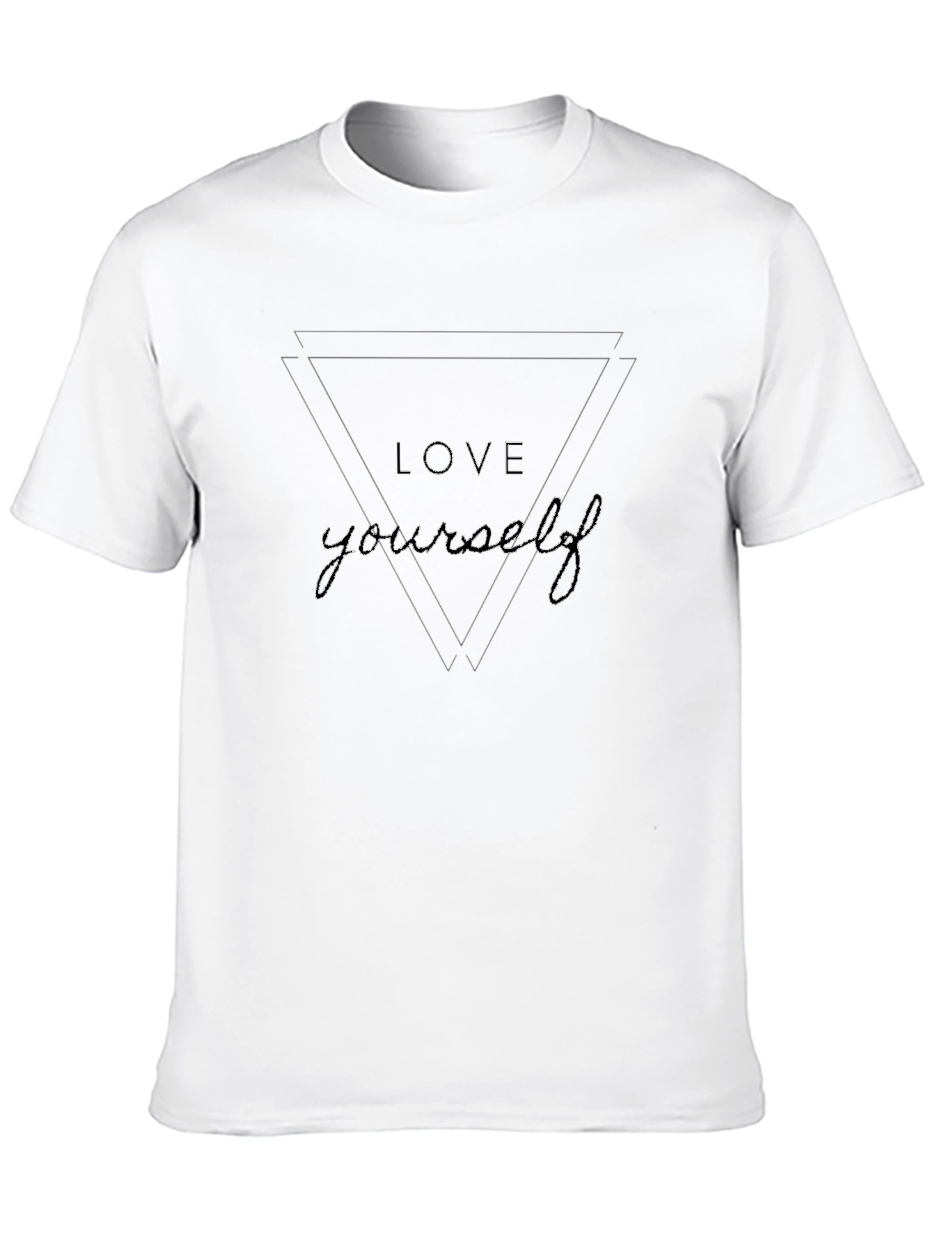 Love Yourself Graphic Tee - Black Cotton T-Shirt
