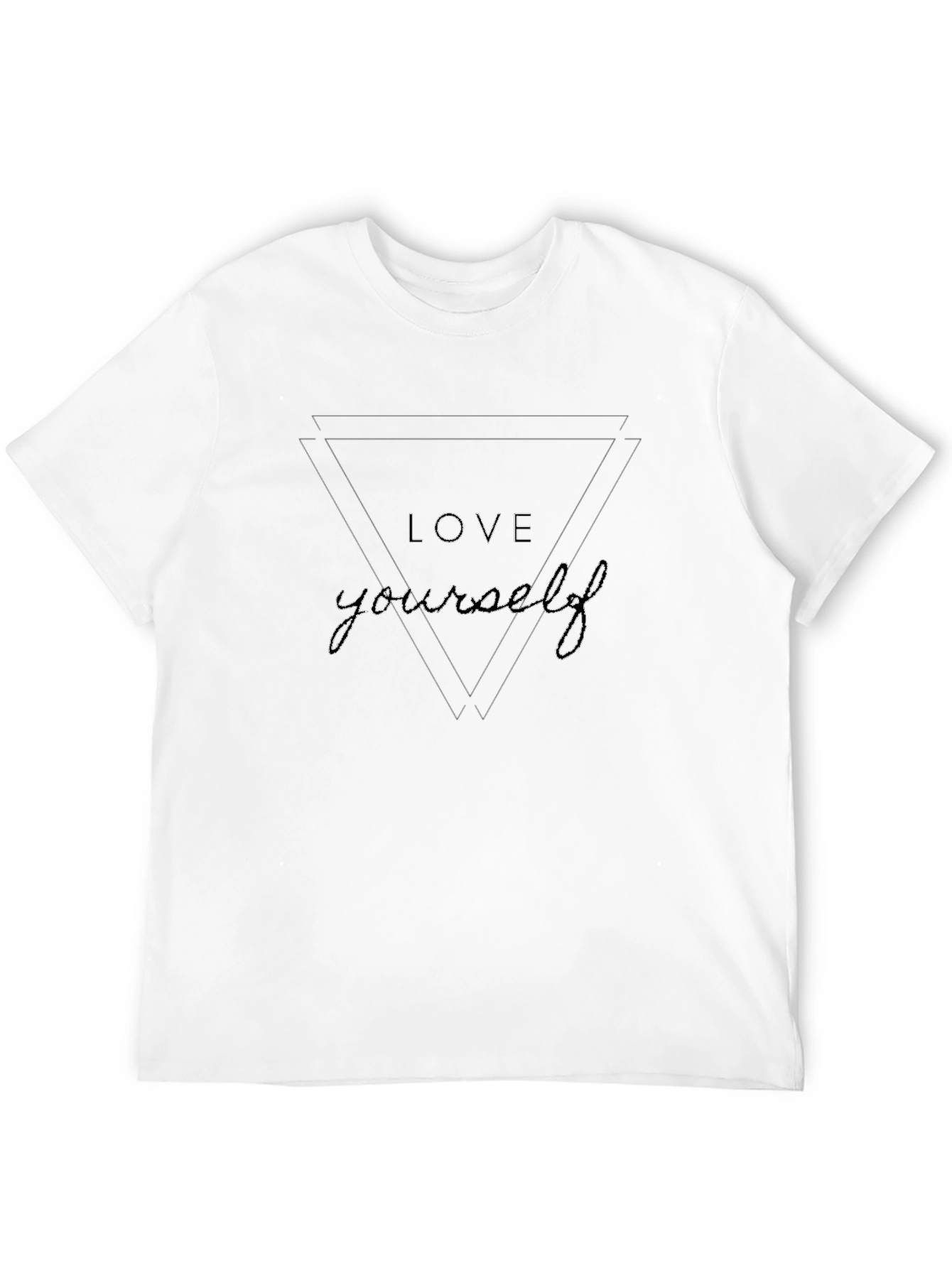 Love Yourself Graphic Tee - Black Cotton T-Shirt