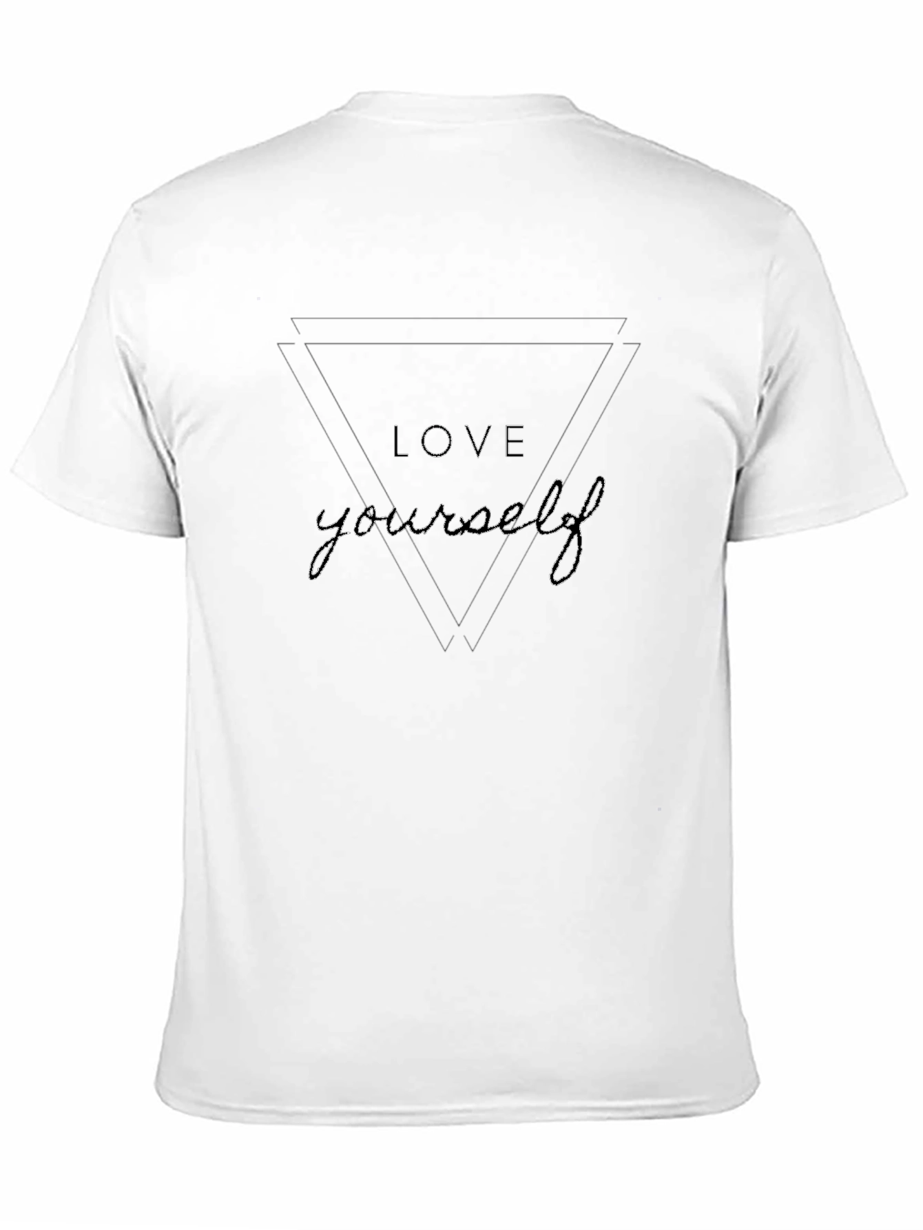 Love Yourself Graphic Tee - Black Cotton T-Shirt