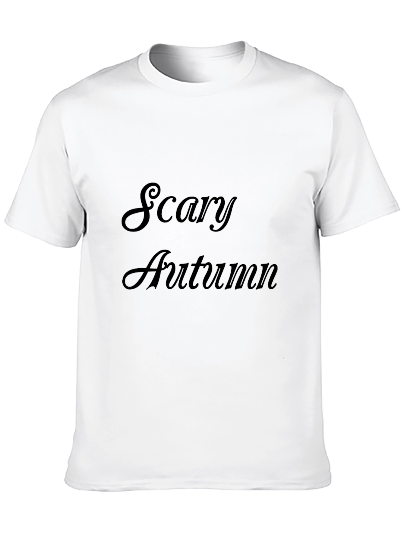 Scary Autumn Black Graphic Tee