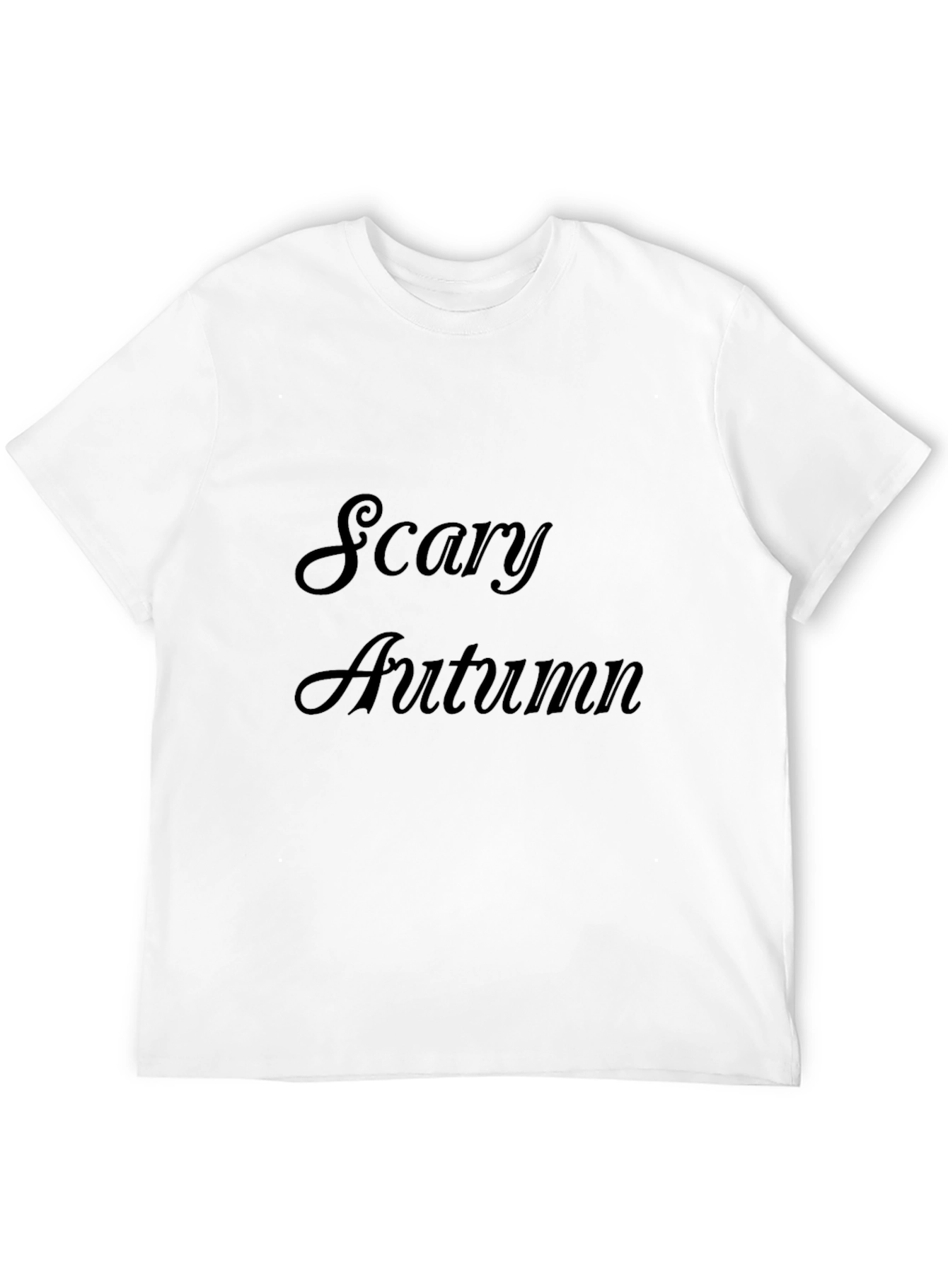Scary Autumn Black Graphic Tee