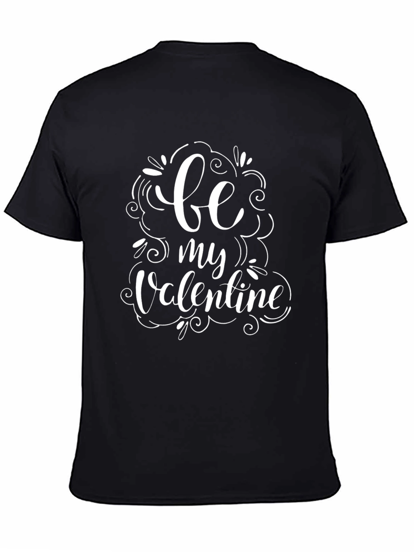 Be My Valentine Graphic Tee - Black Casual Shirt