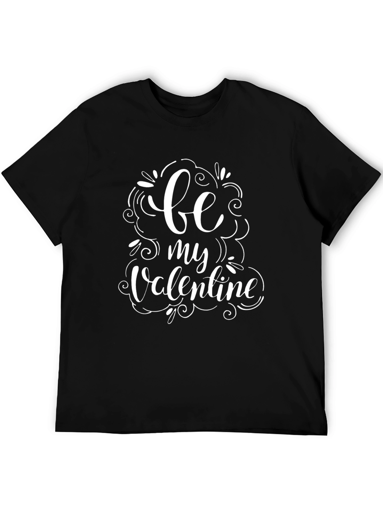 Be My Valentine Graphic Tee - Black Casual Shirt
