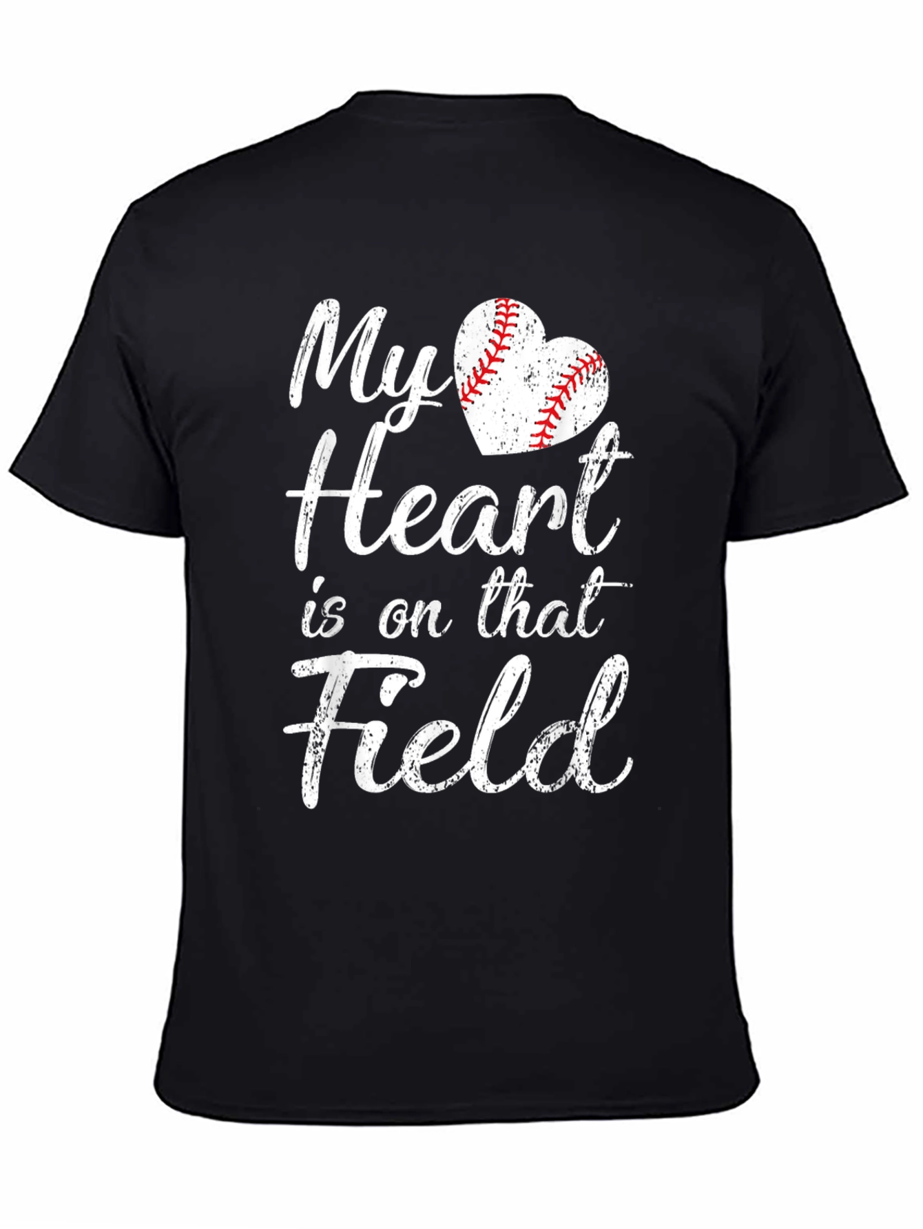 My Heart is on that Field Baseball T-Shirt