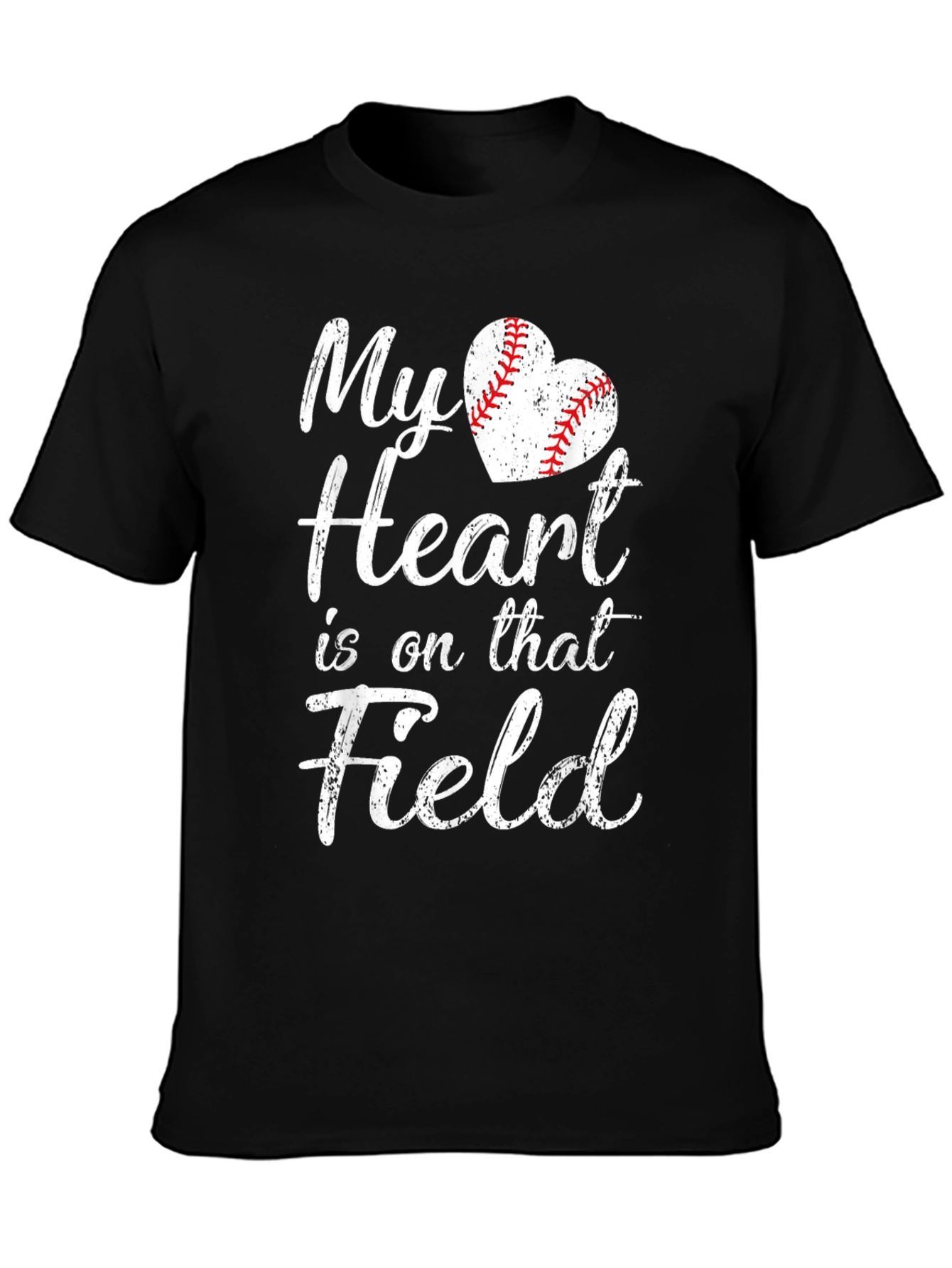 My Heart is on that Field Baseball T-Shirt