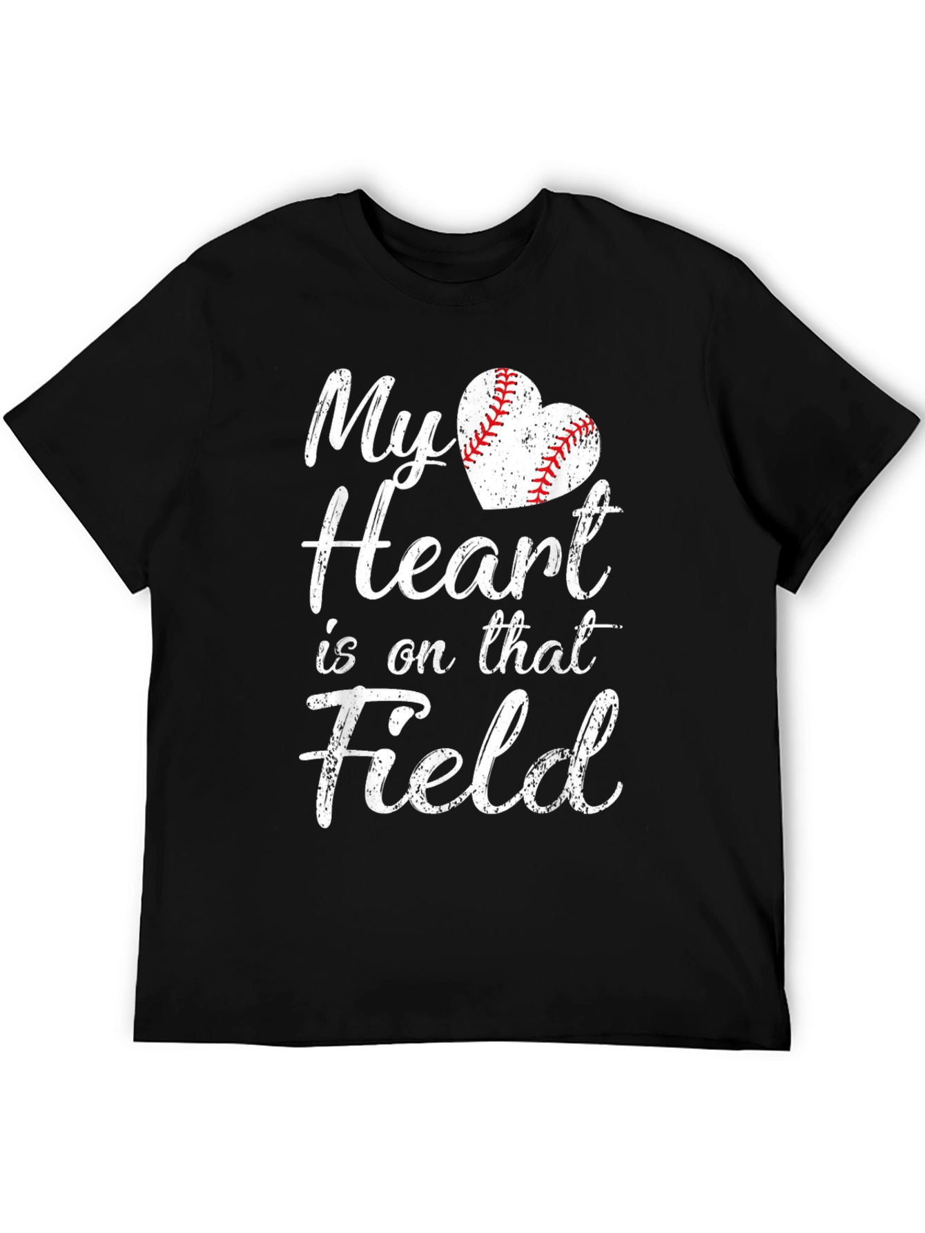 My Heart is on that Field Baseball T-Shirt