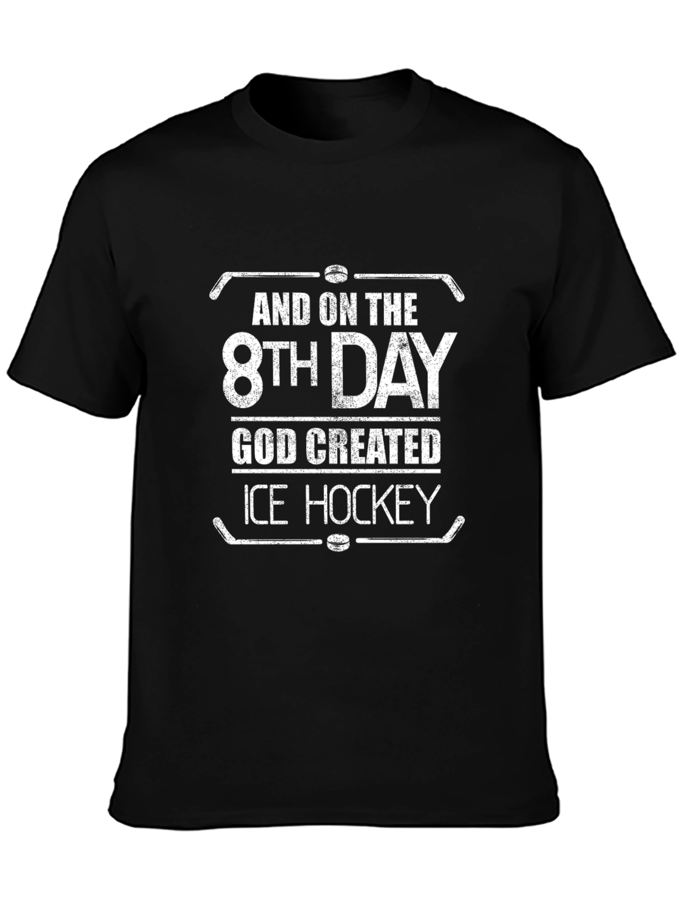 Ice Hockey Fan T-Shirt: And On The 8th Day