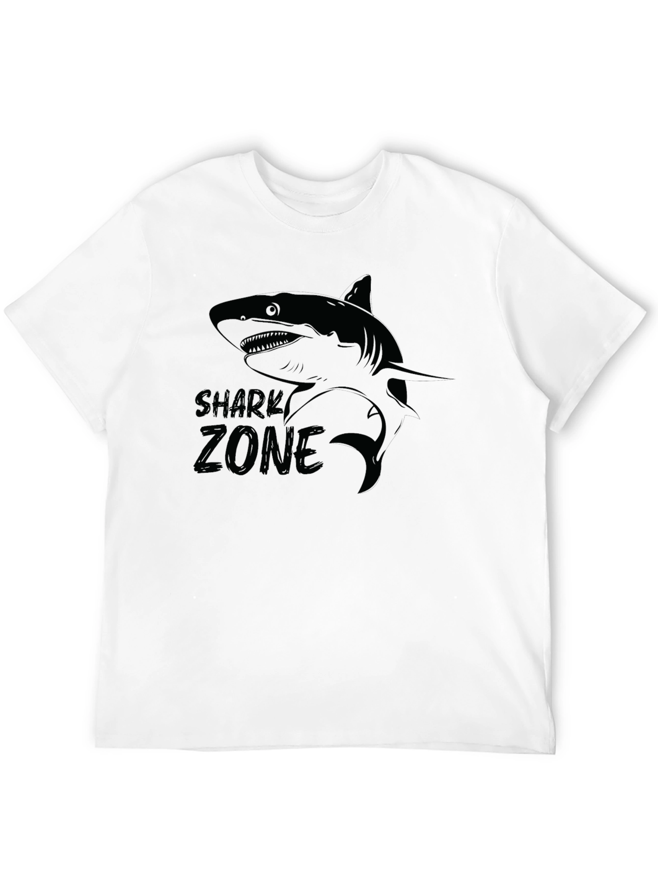 Shark Zone Graphic Tee - Mens Black T-Shirt