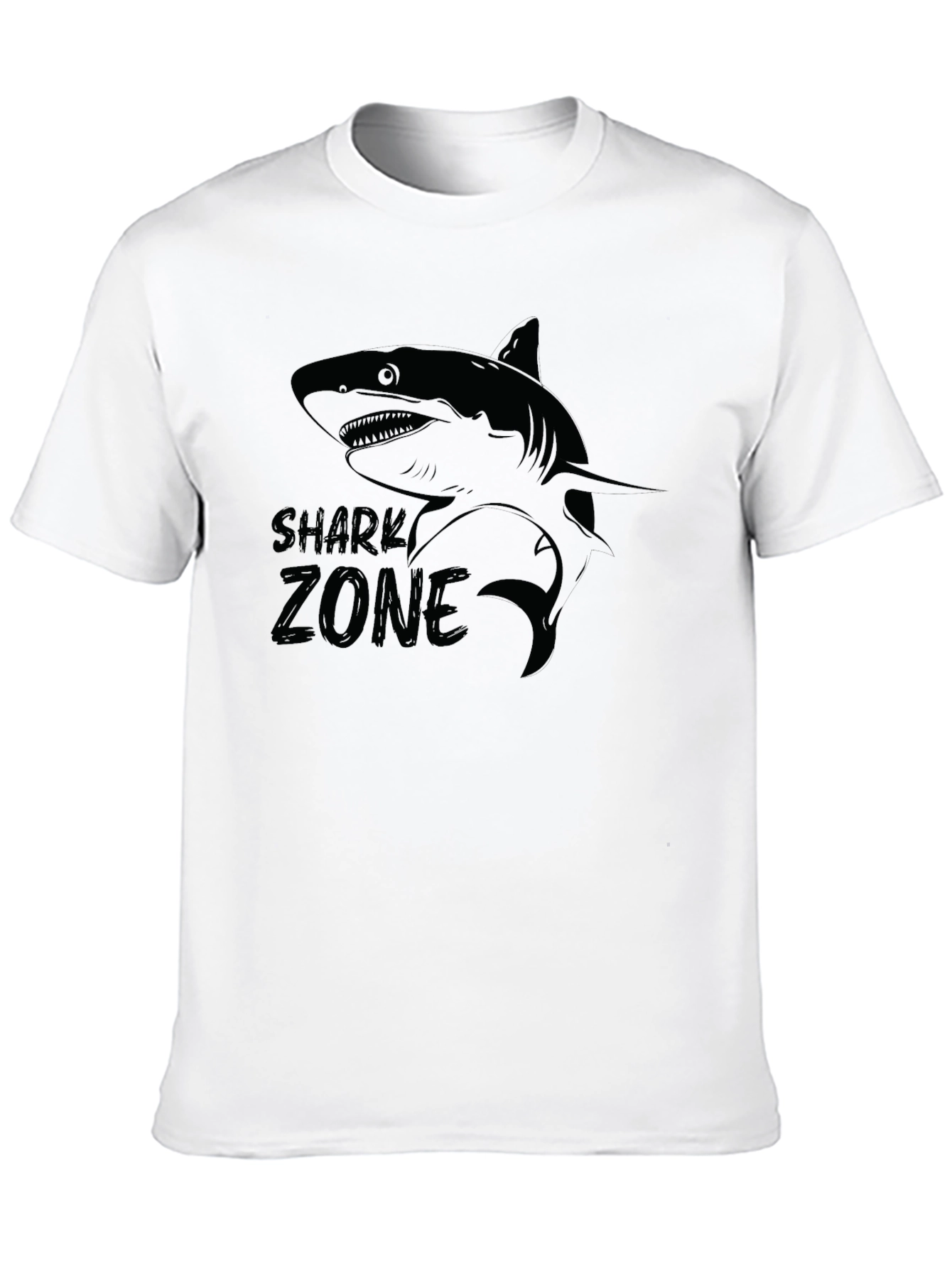 Shark Zone Graphic Tee - Mens Black T-Shirt
