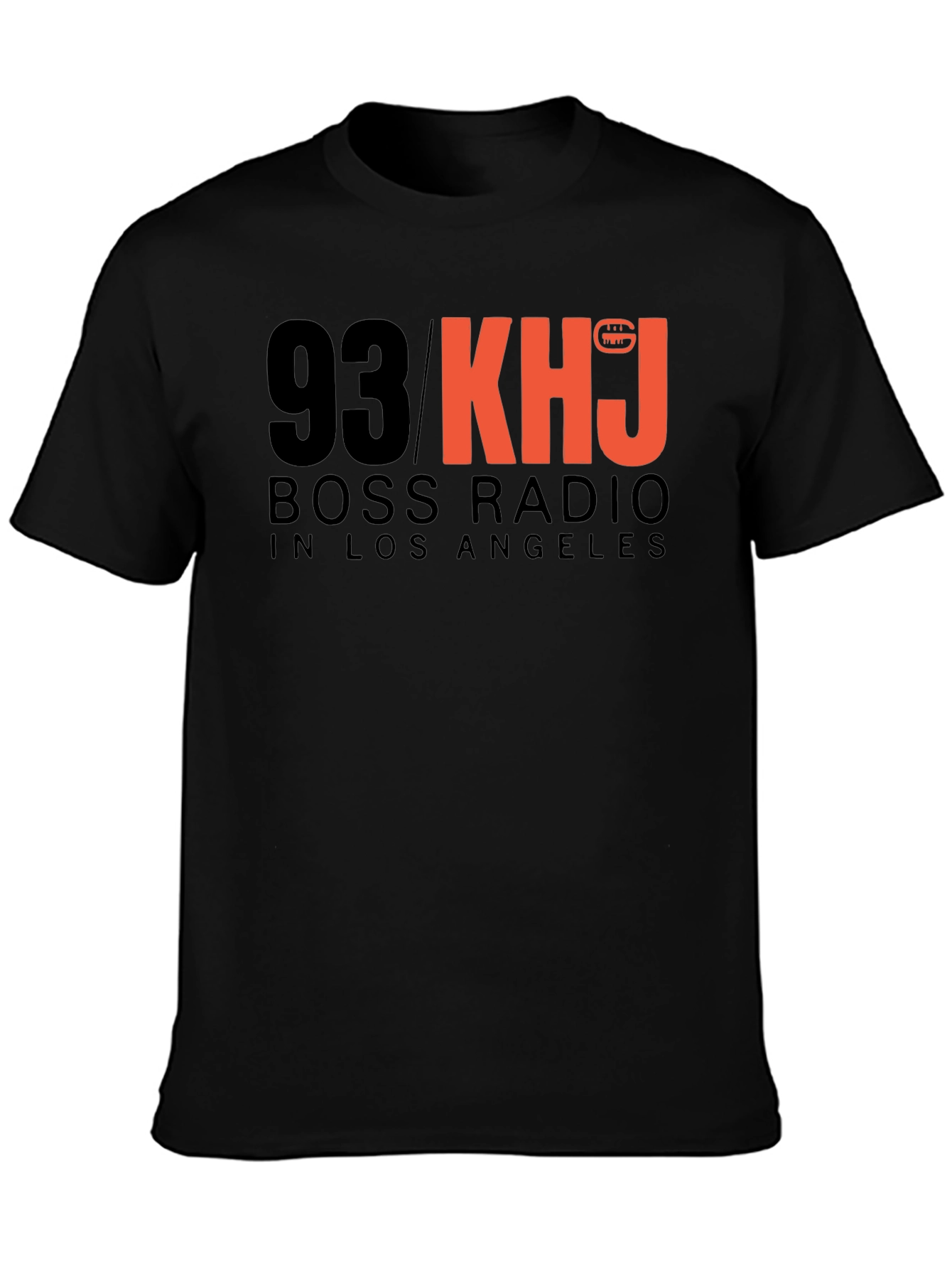 93 KHJ Boss Radio Black T-Shirt