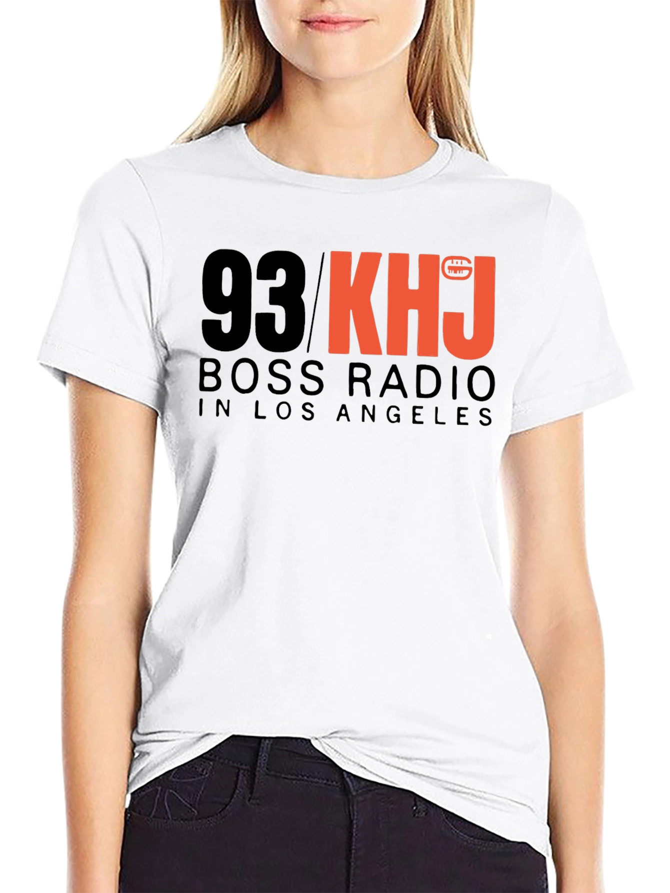 93 KHJ Boss Radio Black T-Shirt