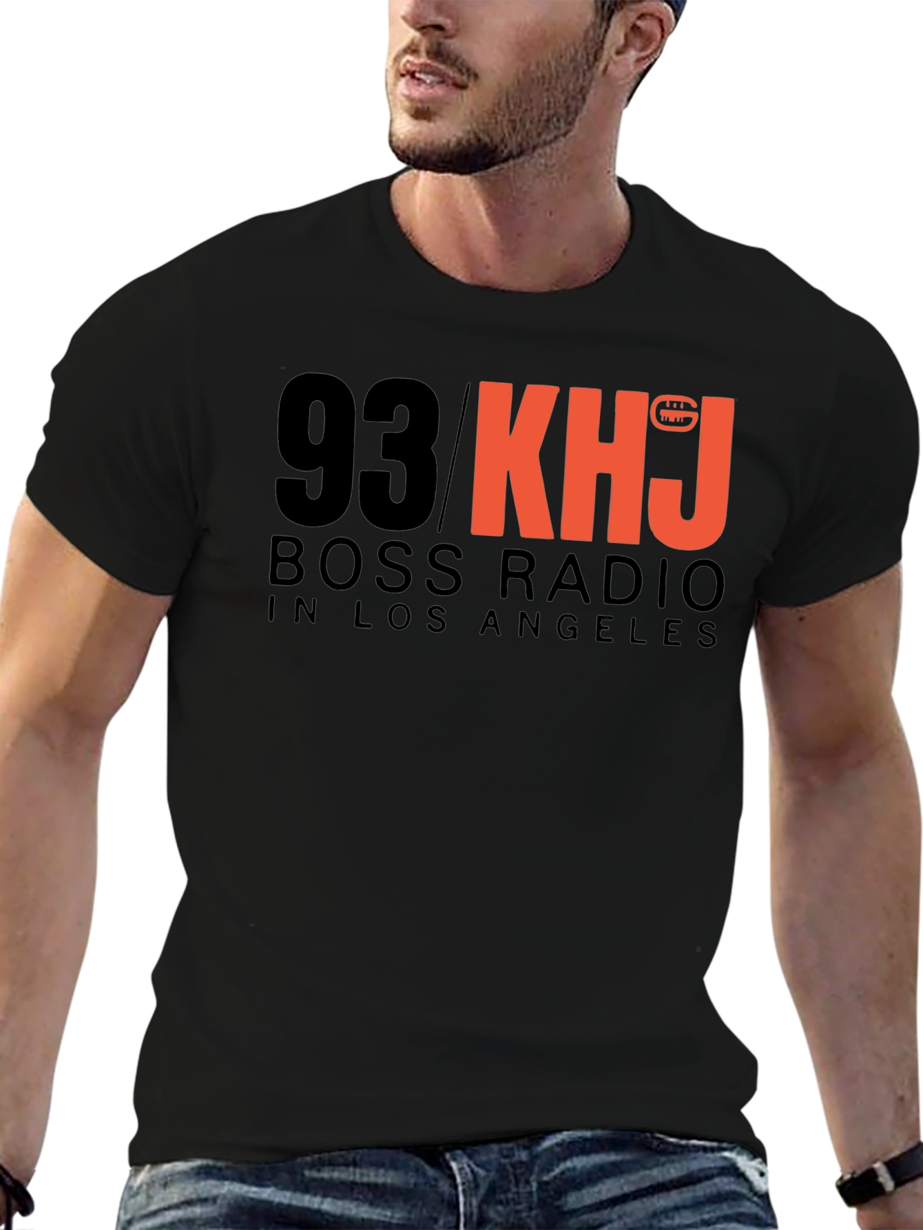 93 KHJ Boss Radio Black T-Shirt