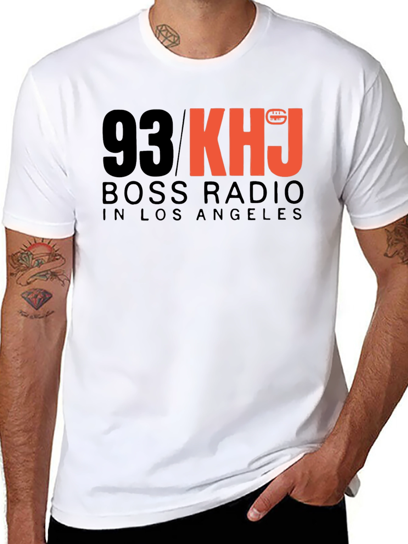 93 KHJ Boss Radio Black T-Shirt