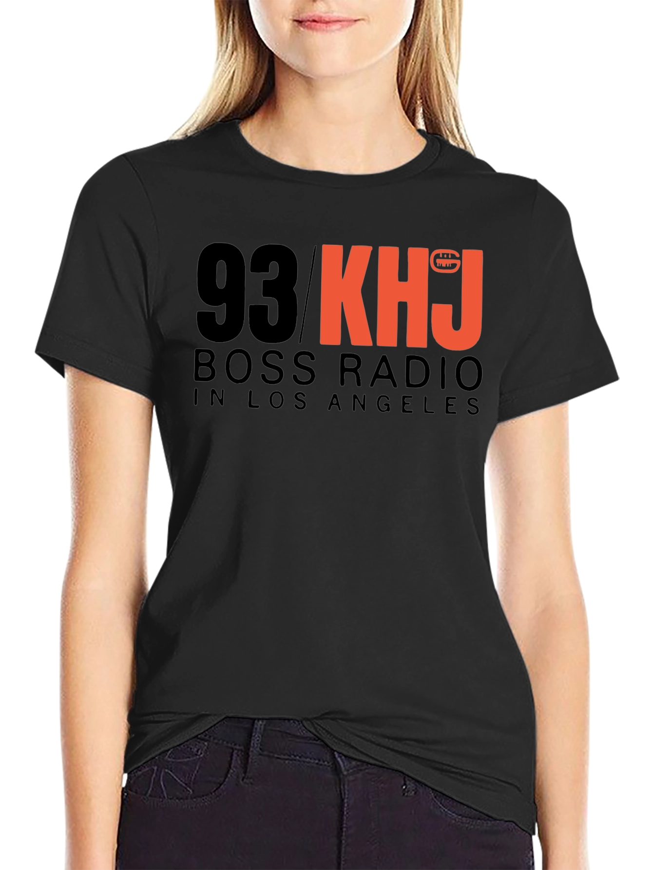 93 KHJ Boss Radio Black T-Shirt