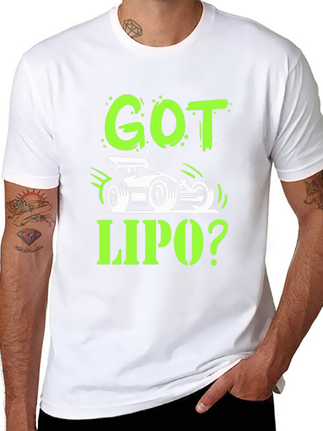 Got LiPo? RC Car Enthusiast Black T-Shirt