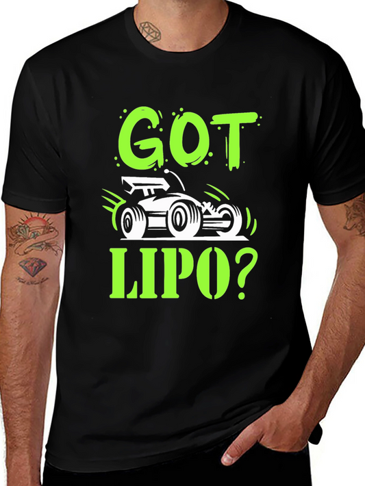Got LiPo? RC Car Enthusiast Black T-Shirt