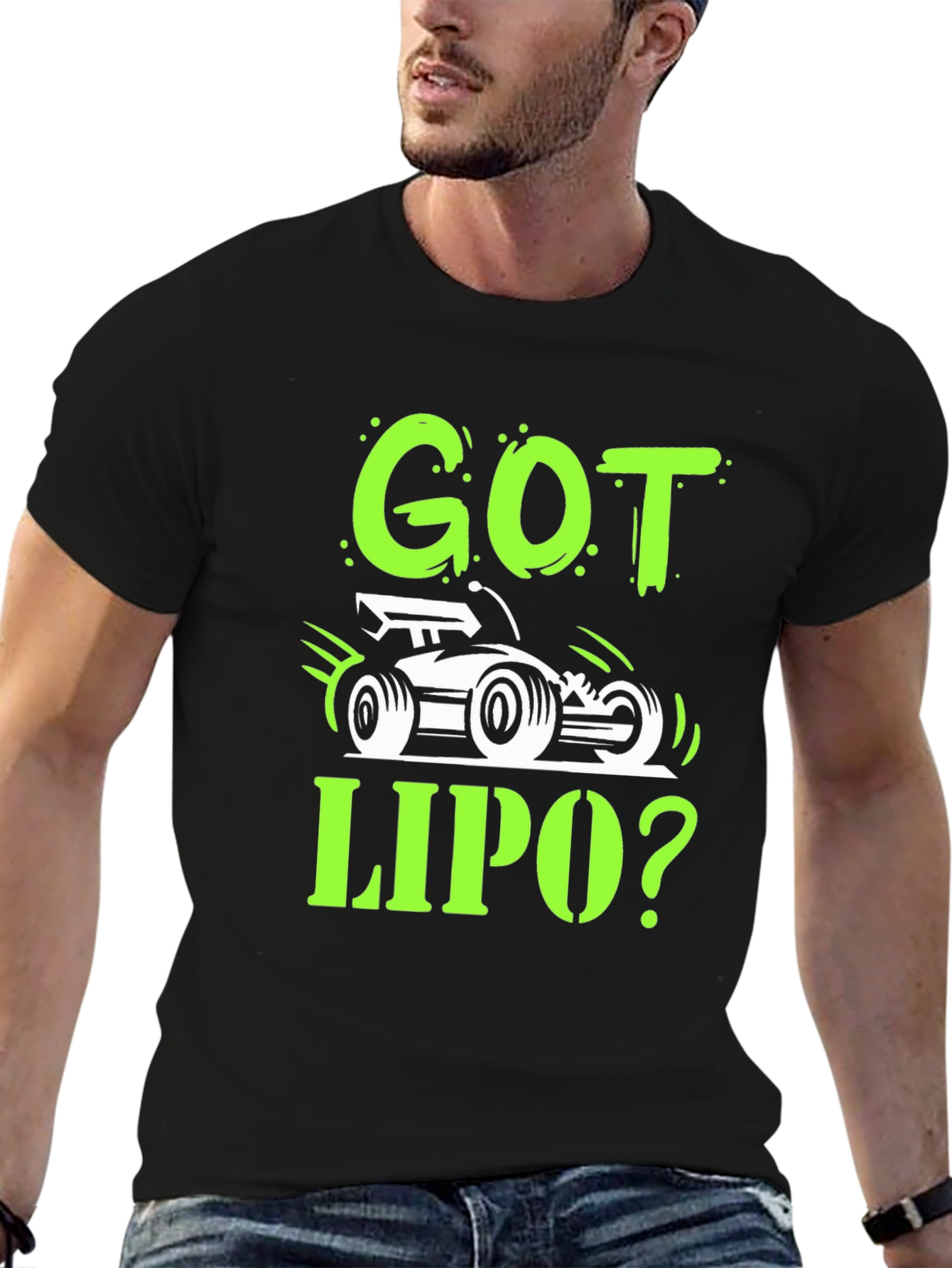 Got LiPo? RC Car Enthusiast Black T-Shirt