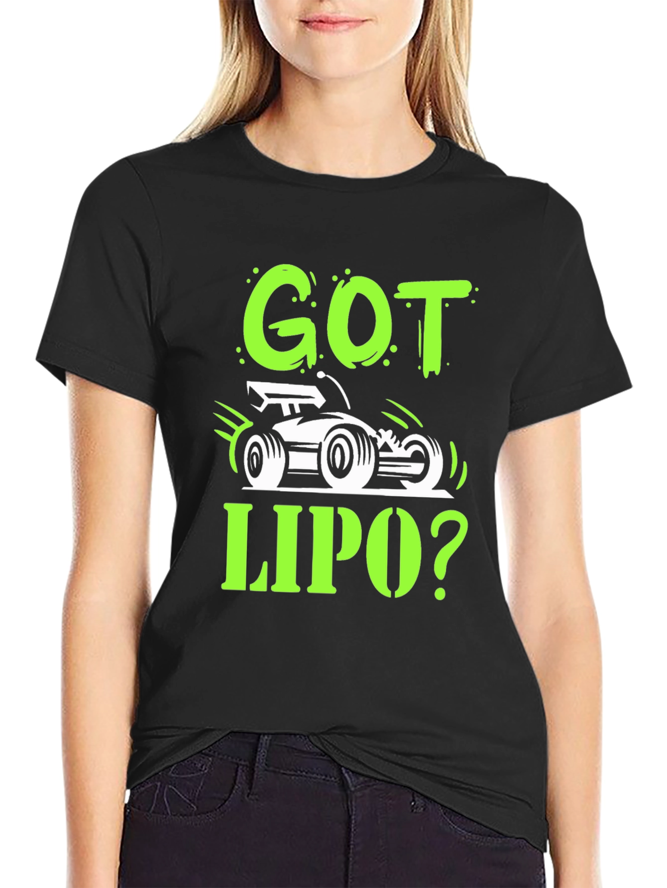 Got LiPo? RC Car Enthusiast Black T-Shirt