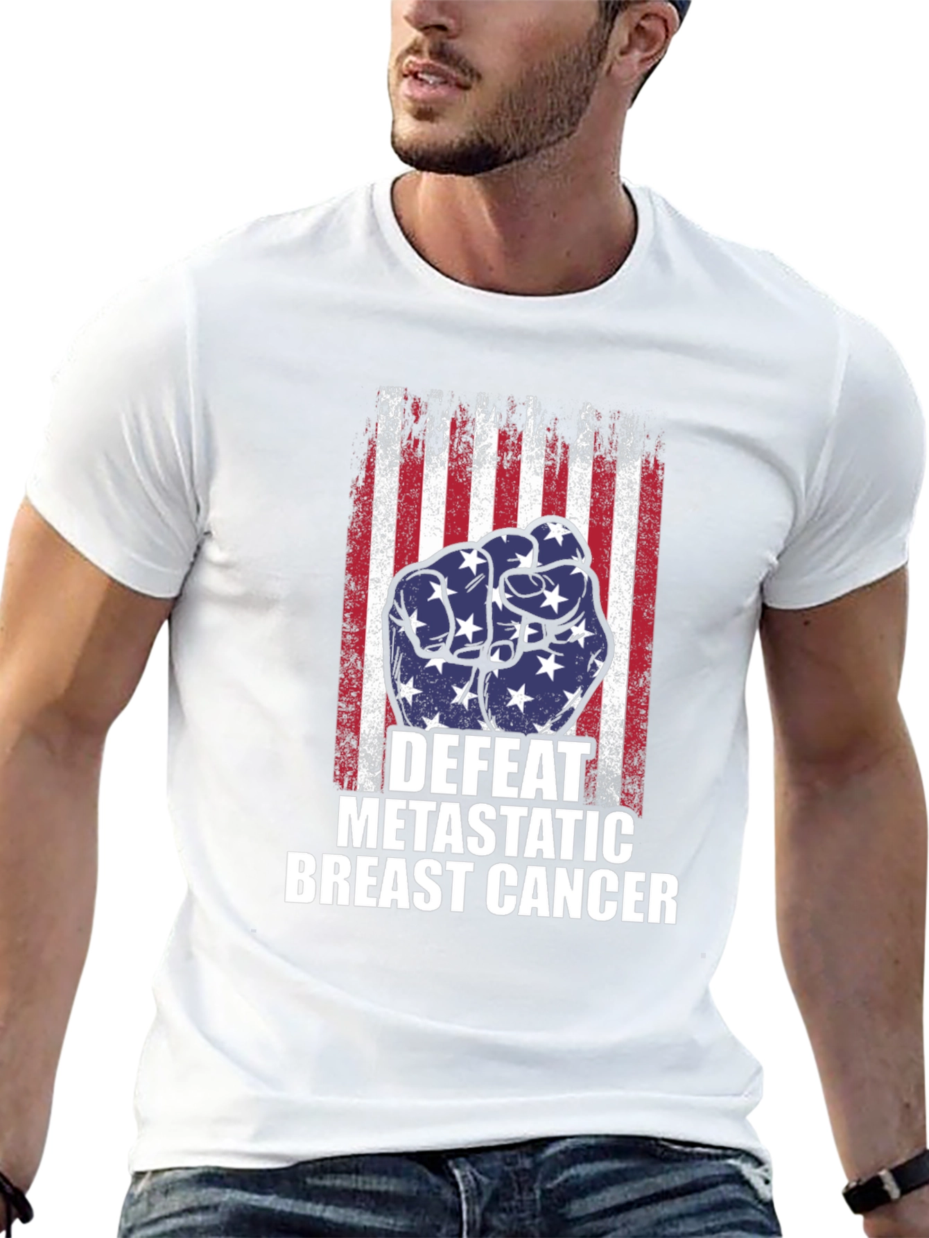 Defeat Metastatic Breast Cancer Graphic T-Shirt