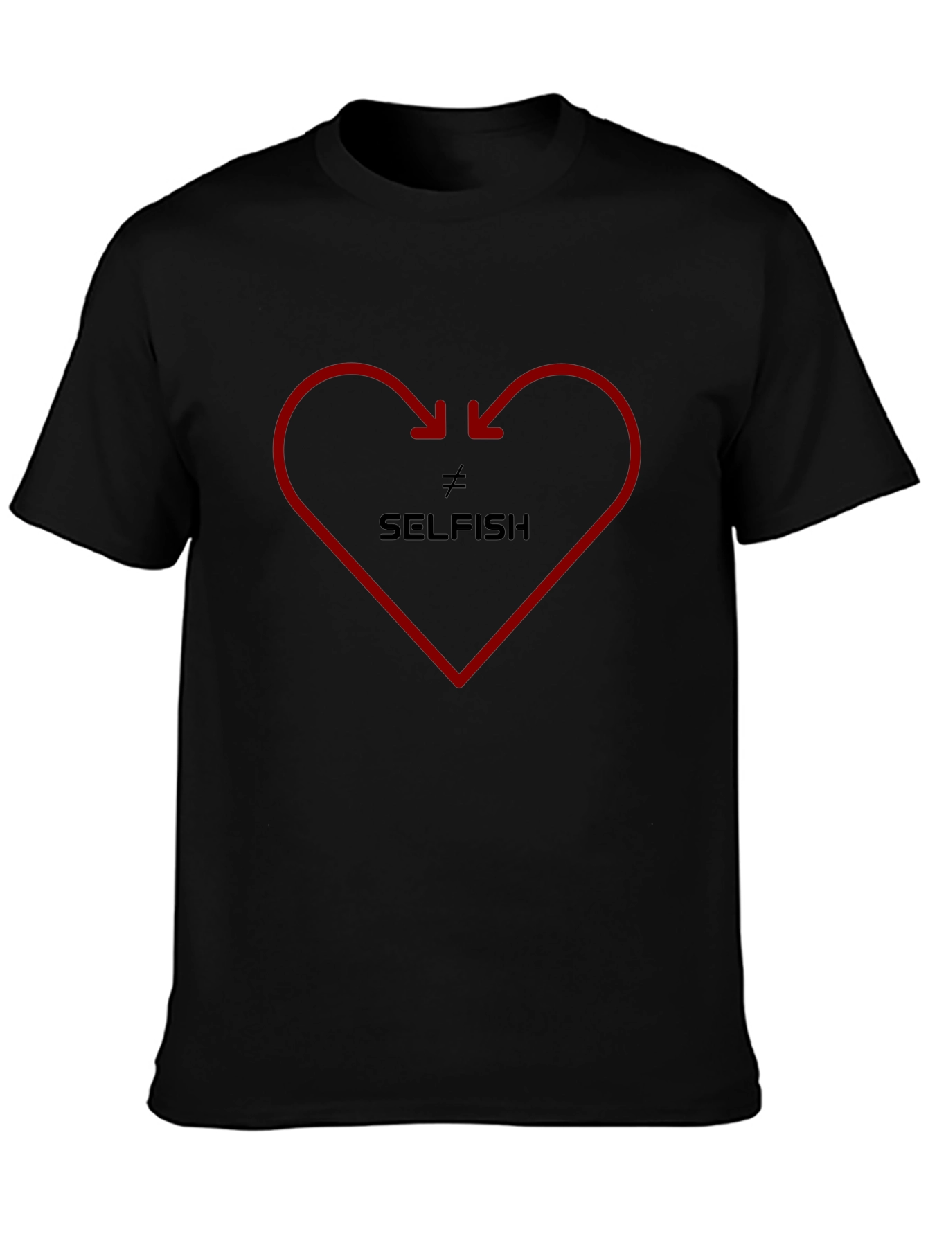 Not Selfish Heart Graphic Tee