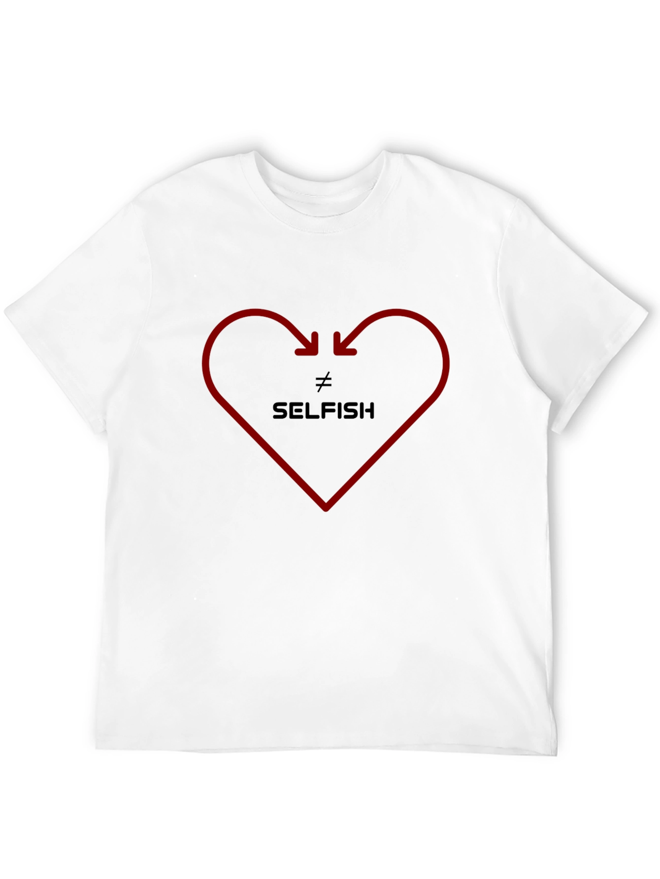 Not Selfish Heart Graphic Tee